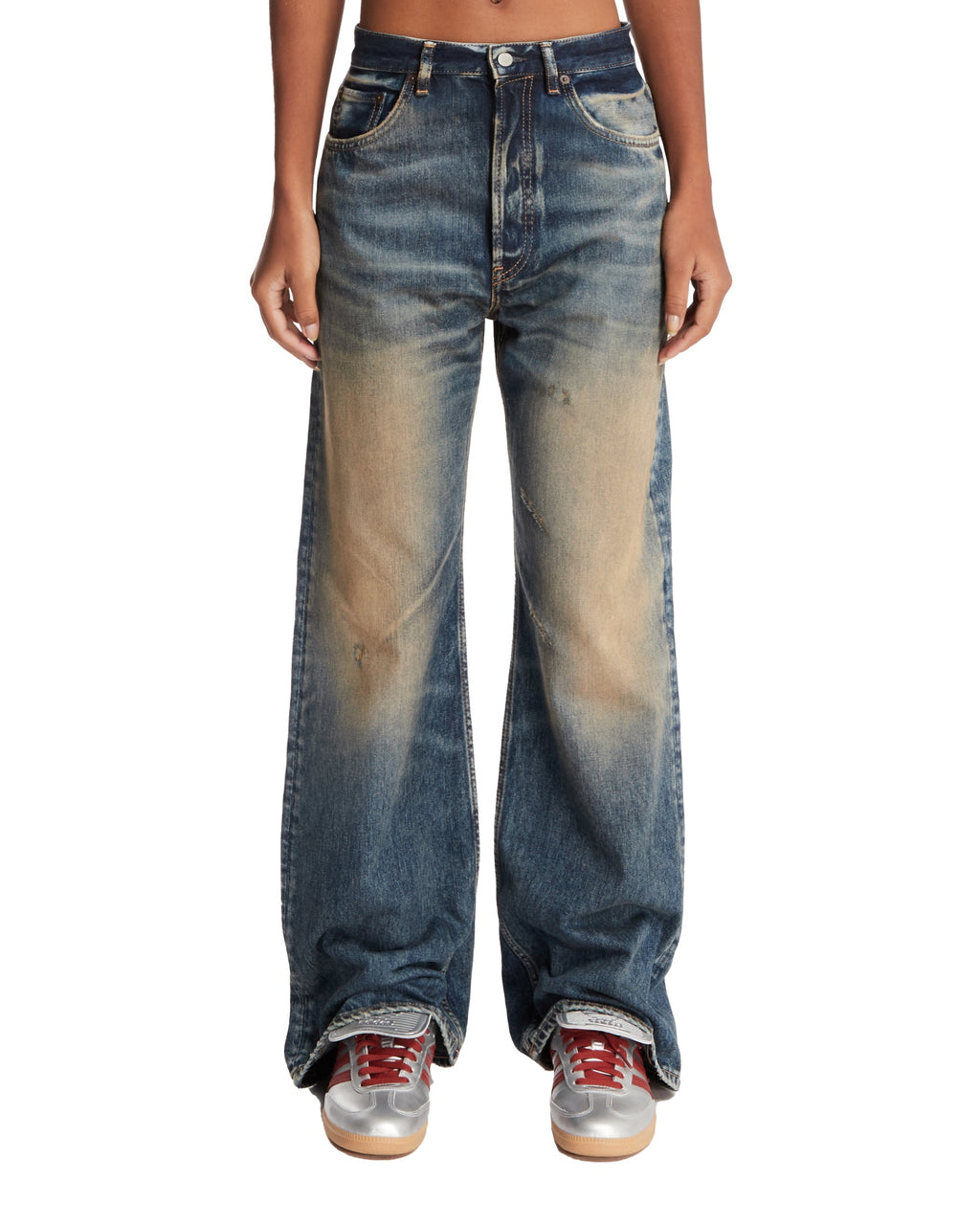 Оригінальна Washed Blue Jeans Acne studios – боковий вид