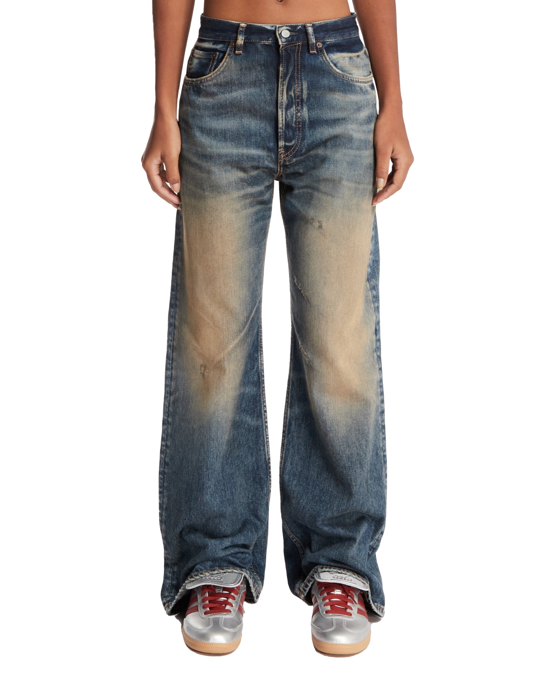 Оригінальна Washed Blue Jeans Acne studios – боковий вид