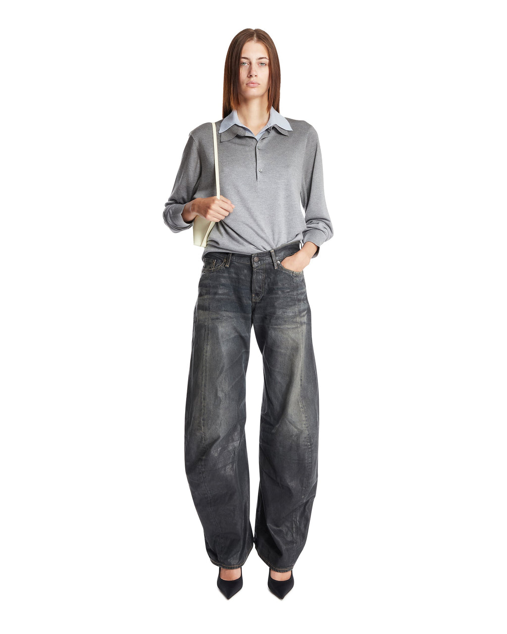 Shiny Black 2006f Jeans Acne studios – Гарантія оригінальності – детальний вид