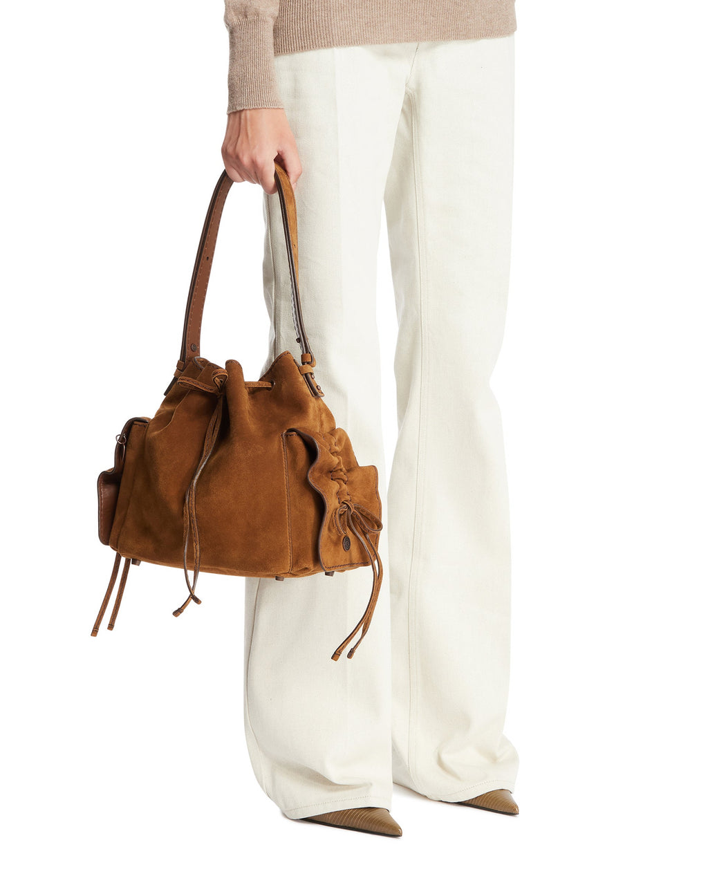 Оригінальна Brown Multi-Pocket Bag Acne studios – детальний вид