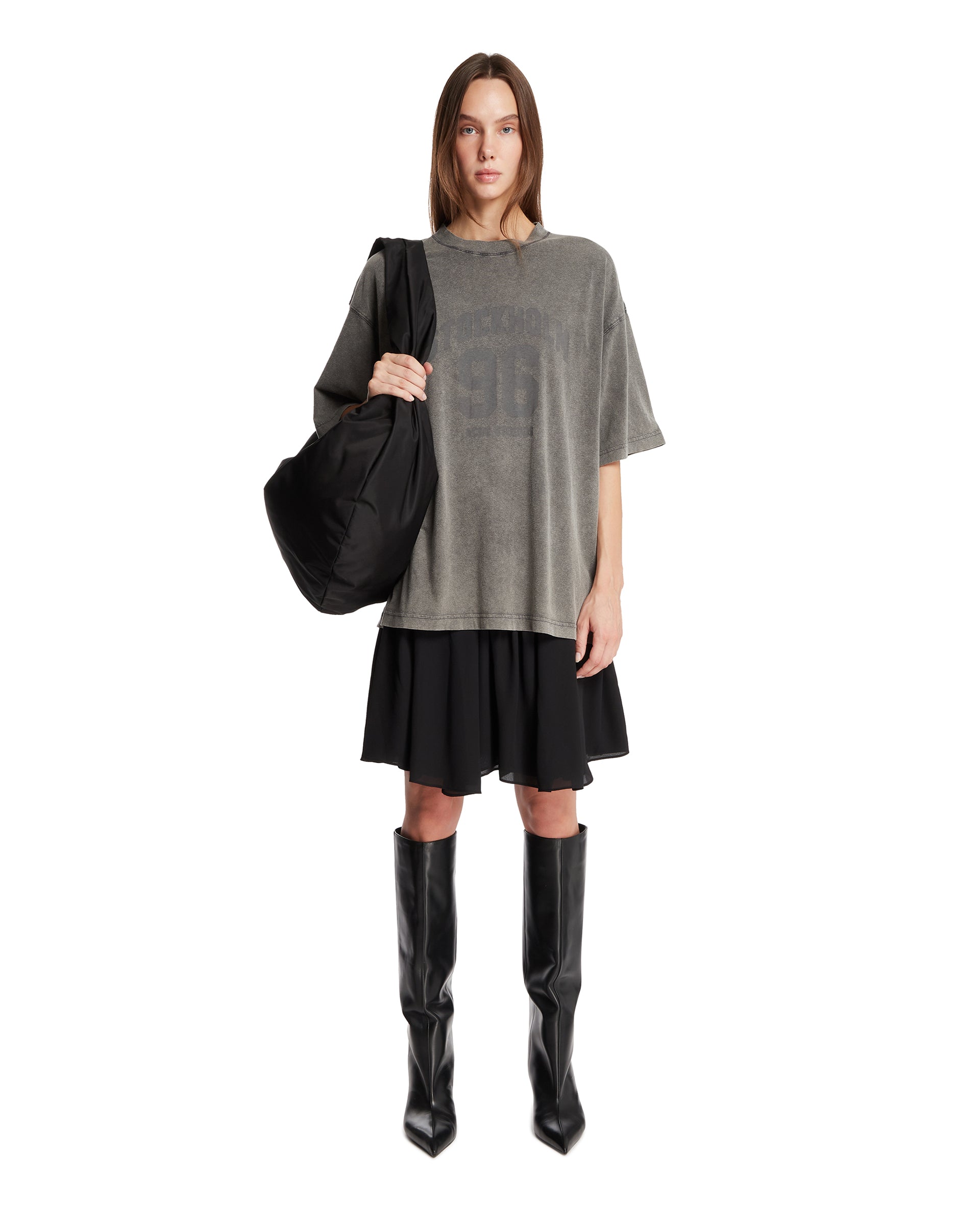 Gray T-Shirt Dress - ACNE STUDIOS