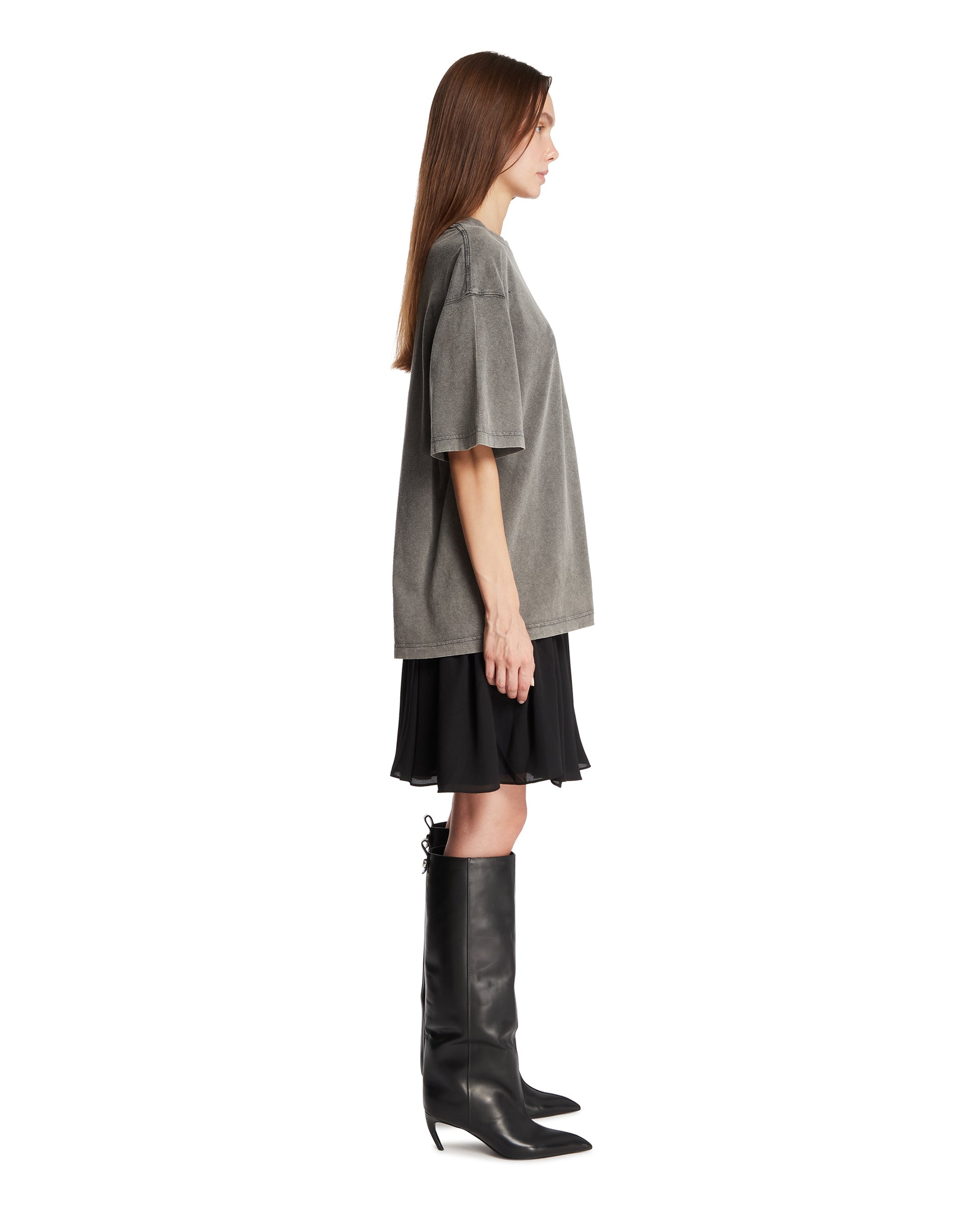 Gray T-Shirt Dress - ACNE STUDIOS