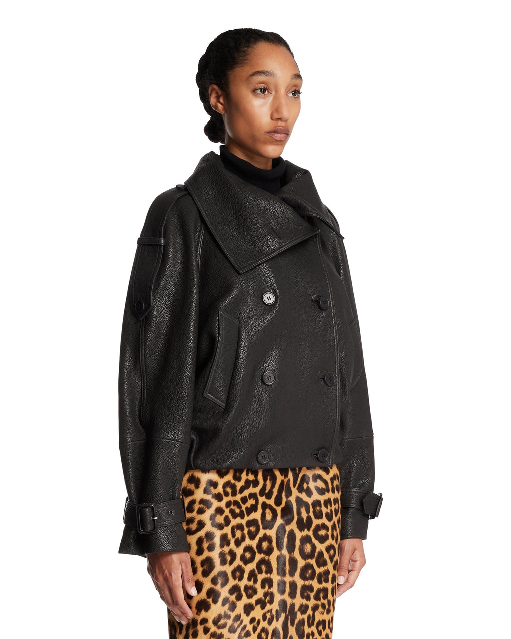 Black Double-Breasted Jacket Acne studios – Гарантія оригінальності – вид ззаду