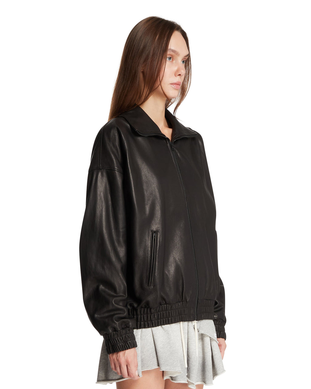 Black Leather Jacket - ACNE STUDIOS