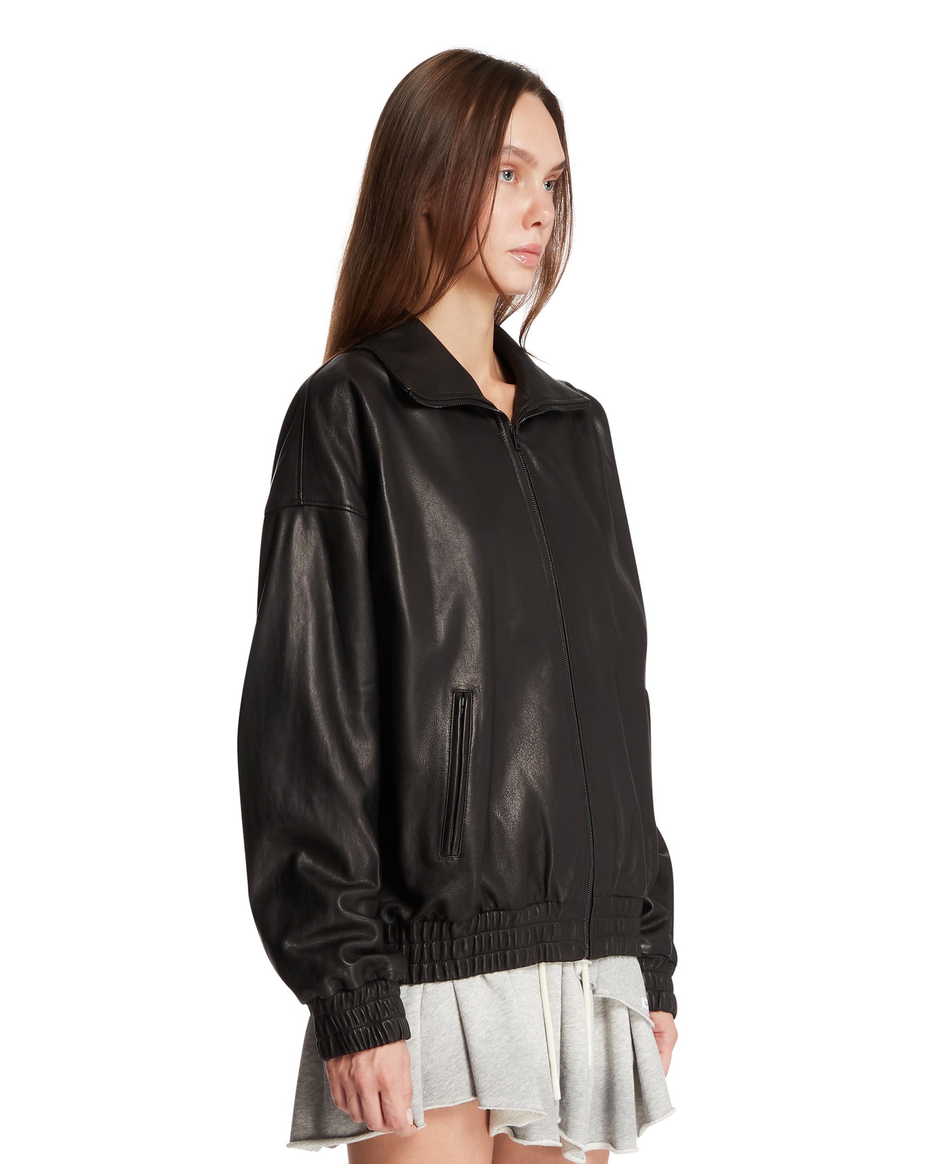 Black Leather Jacket - ACNE STUDIOS