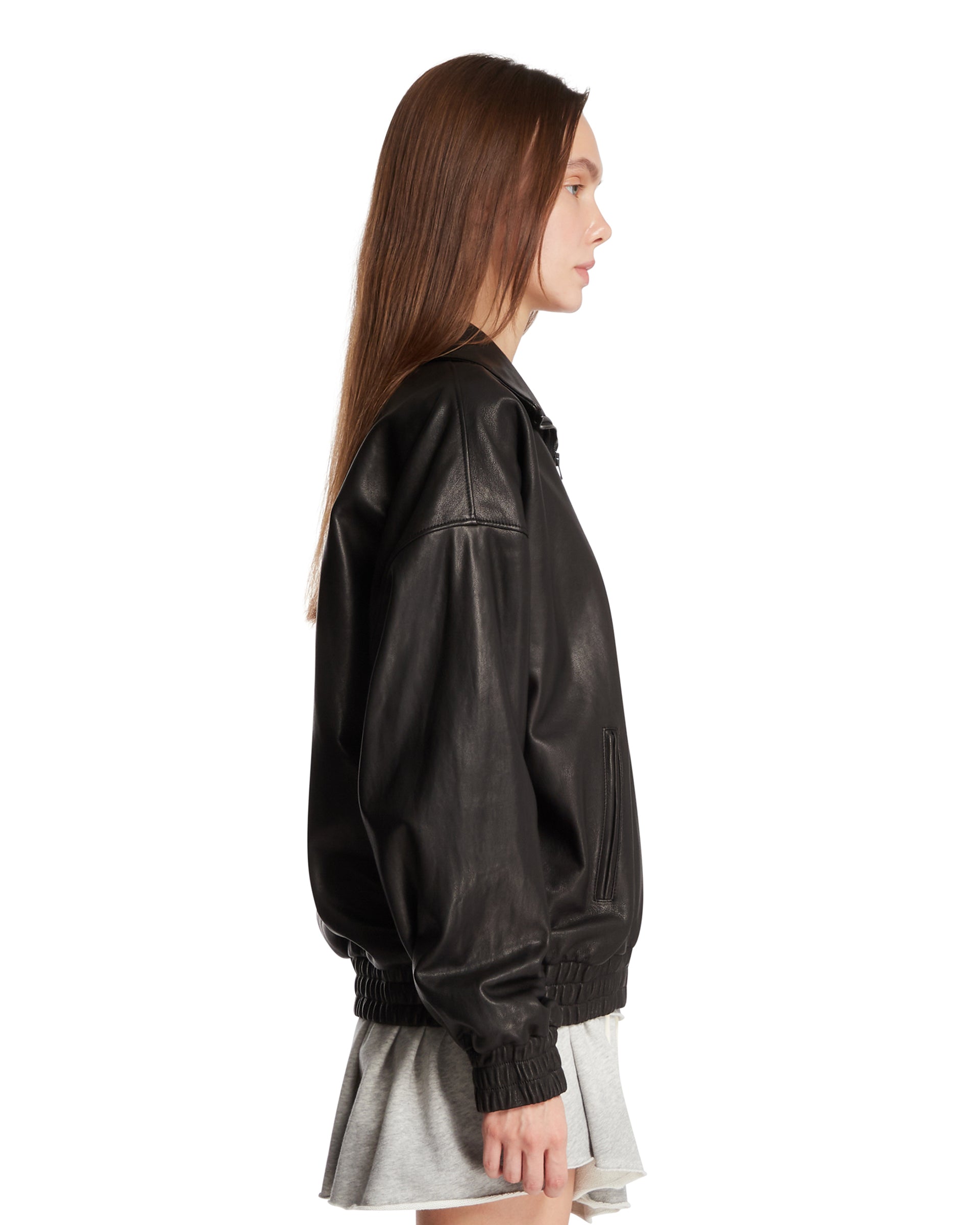 Black Leather Jacket - ACNE STUDIOS