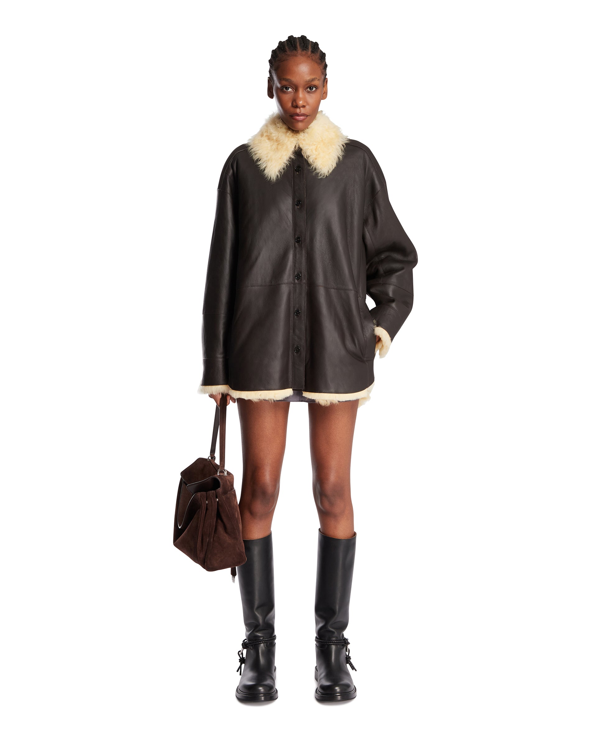 Brown Shearling Jacket Acne studios оригінал – Купити в Україні – детальний вид