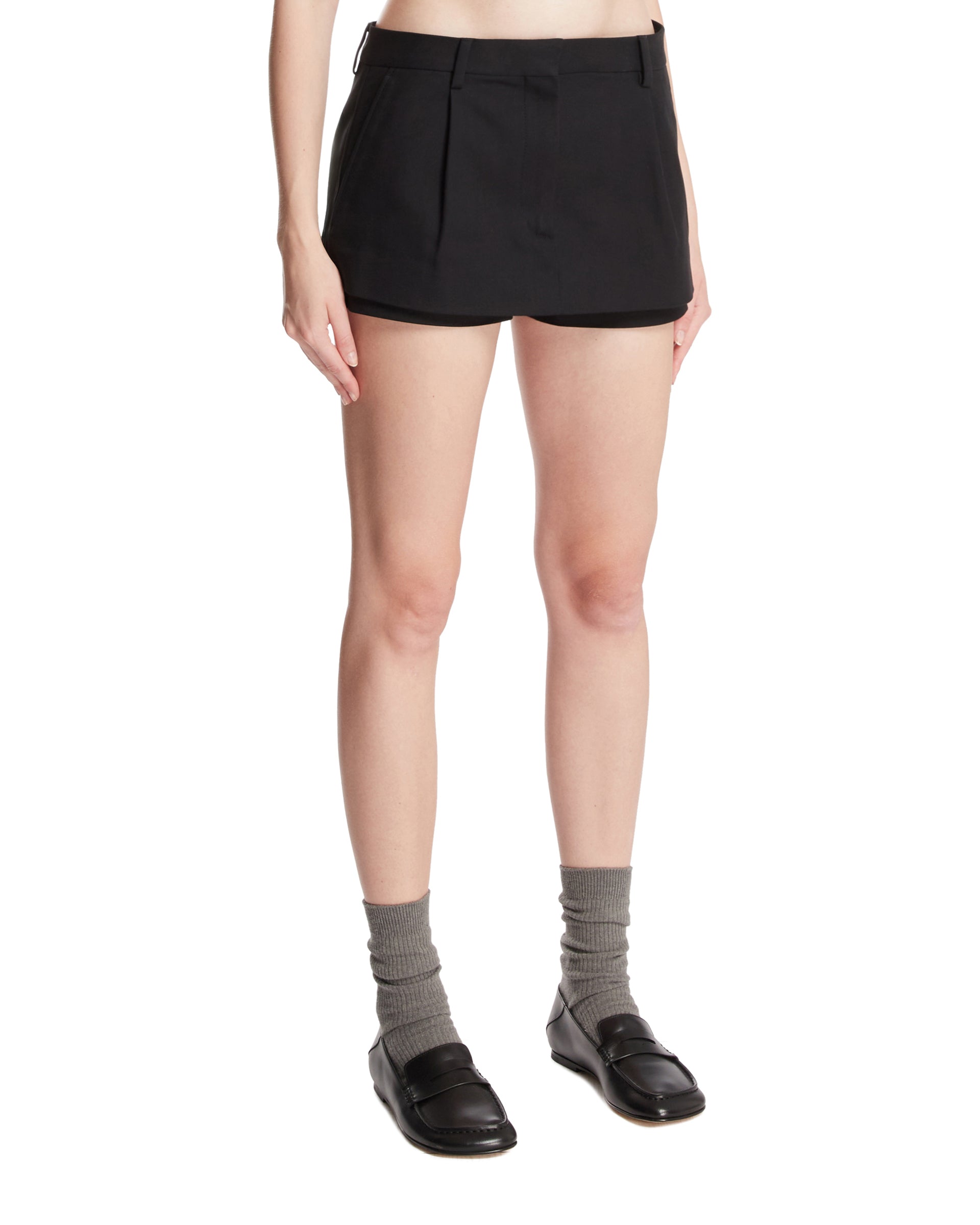 Black Layered Mini Skirt - ACNE STUDIOS