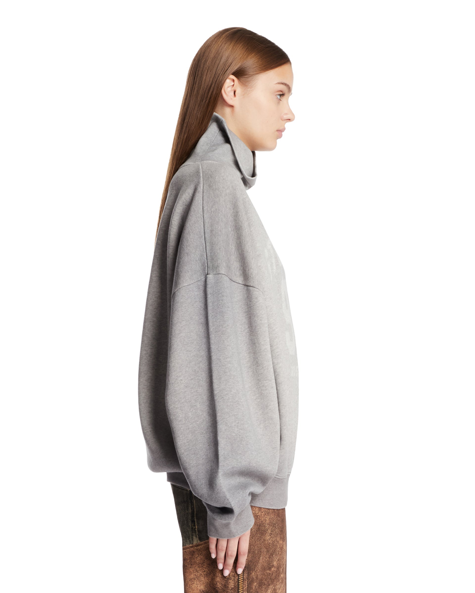 Gray High Neck Logo Sweatshirt Acne studios – Гарантія оригінальності – збільшений вид