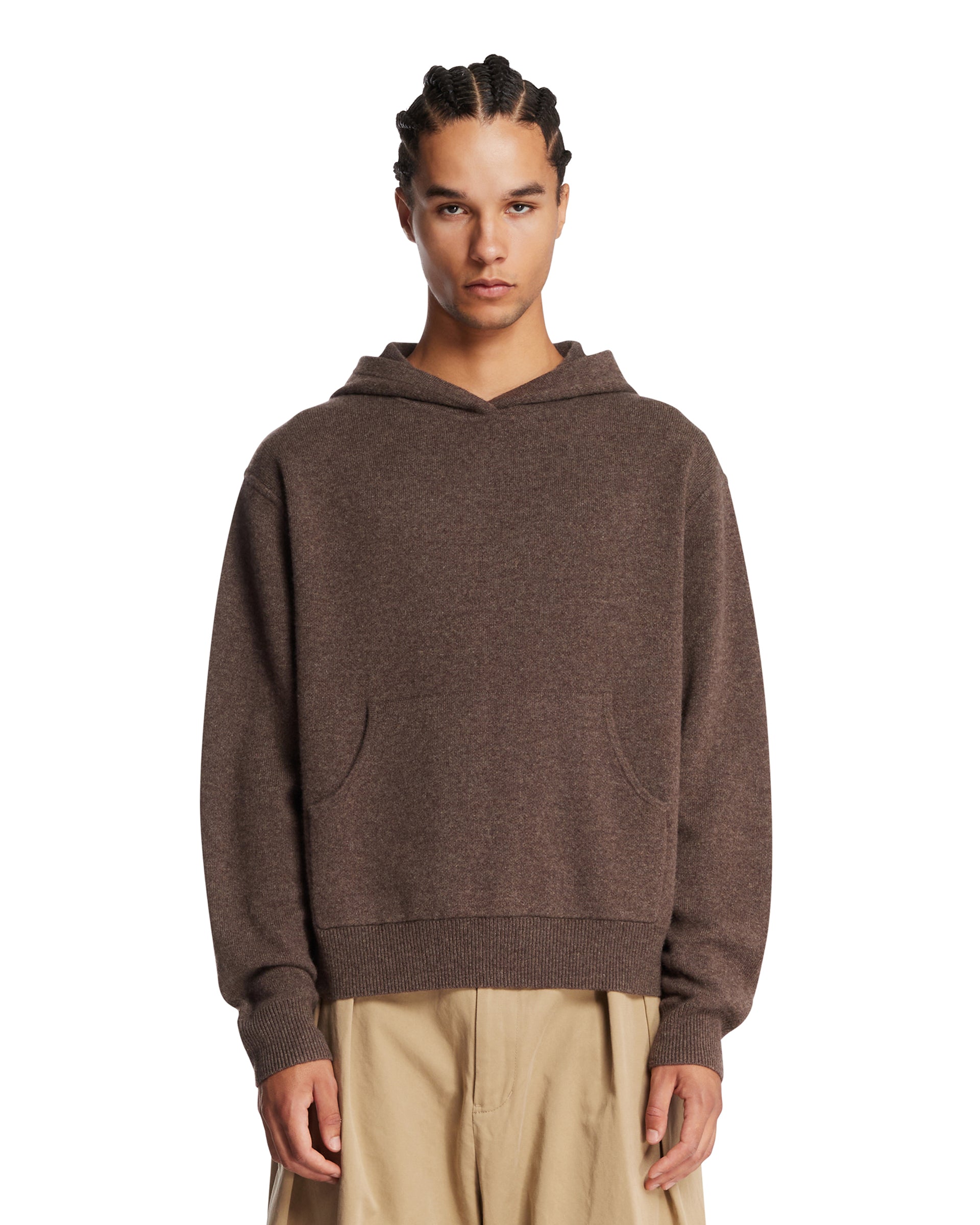 Brown Cashmere Hoodie Acne studios оригінал – Купити в Україні – боковий вид
