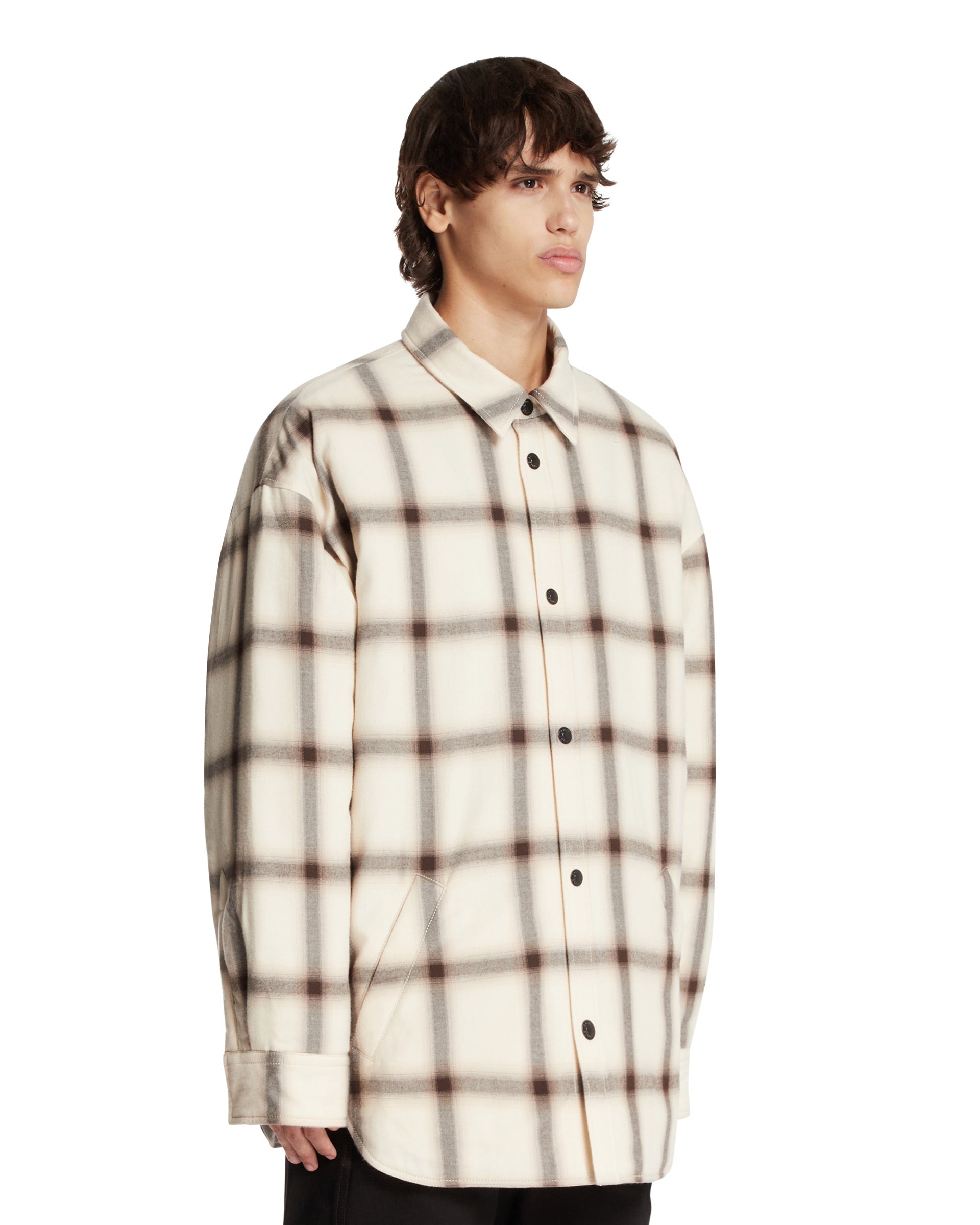 Beige Flannel Shirt - ACNE STUDIOS