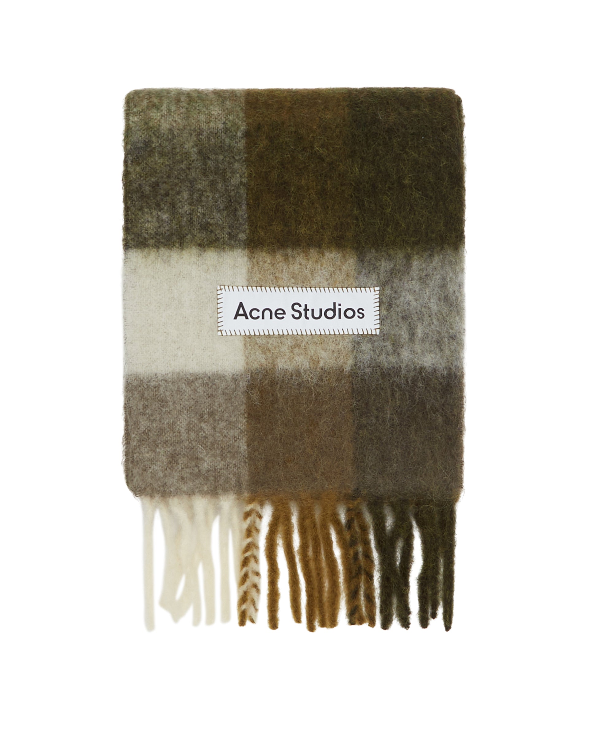 Оригінальна Multicolor Plaid Scarf Acne studios – вид ззаду