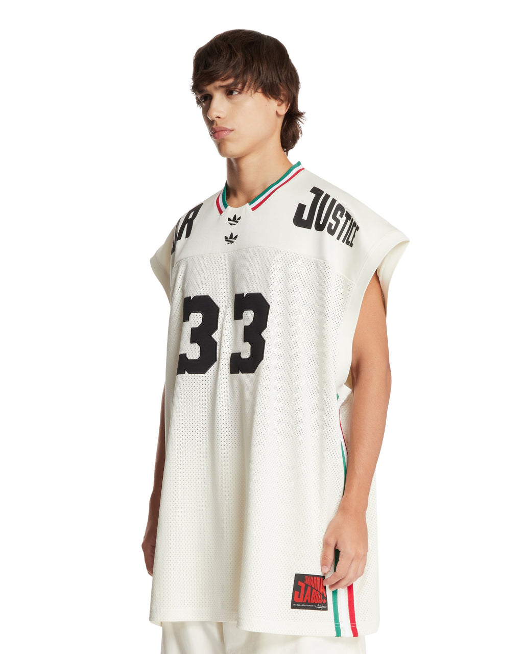 Оригінальна X Willy Chavarria White Basketball T Shirt Adidas – вид ззаду