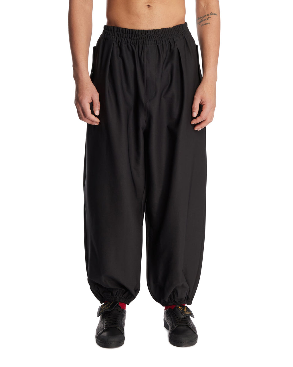 Оригінальна X Willy Chavarria Black Oversize Track Pants Adidas – боковий вид