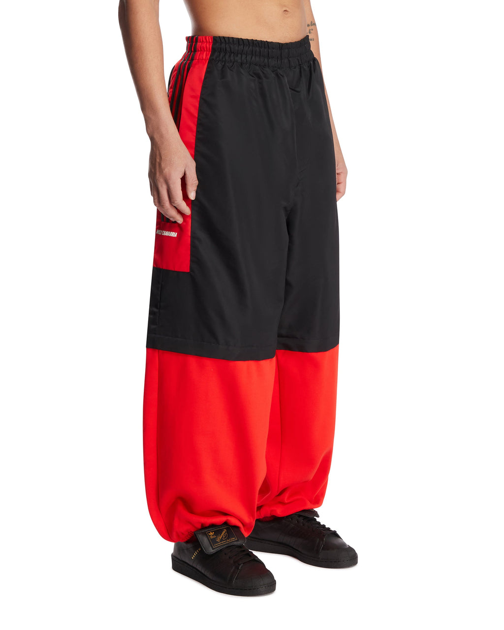 X Willy Chavarria Black Convertible Track Pants Adidas оригінал – Купити в Україні – вид ззаду