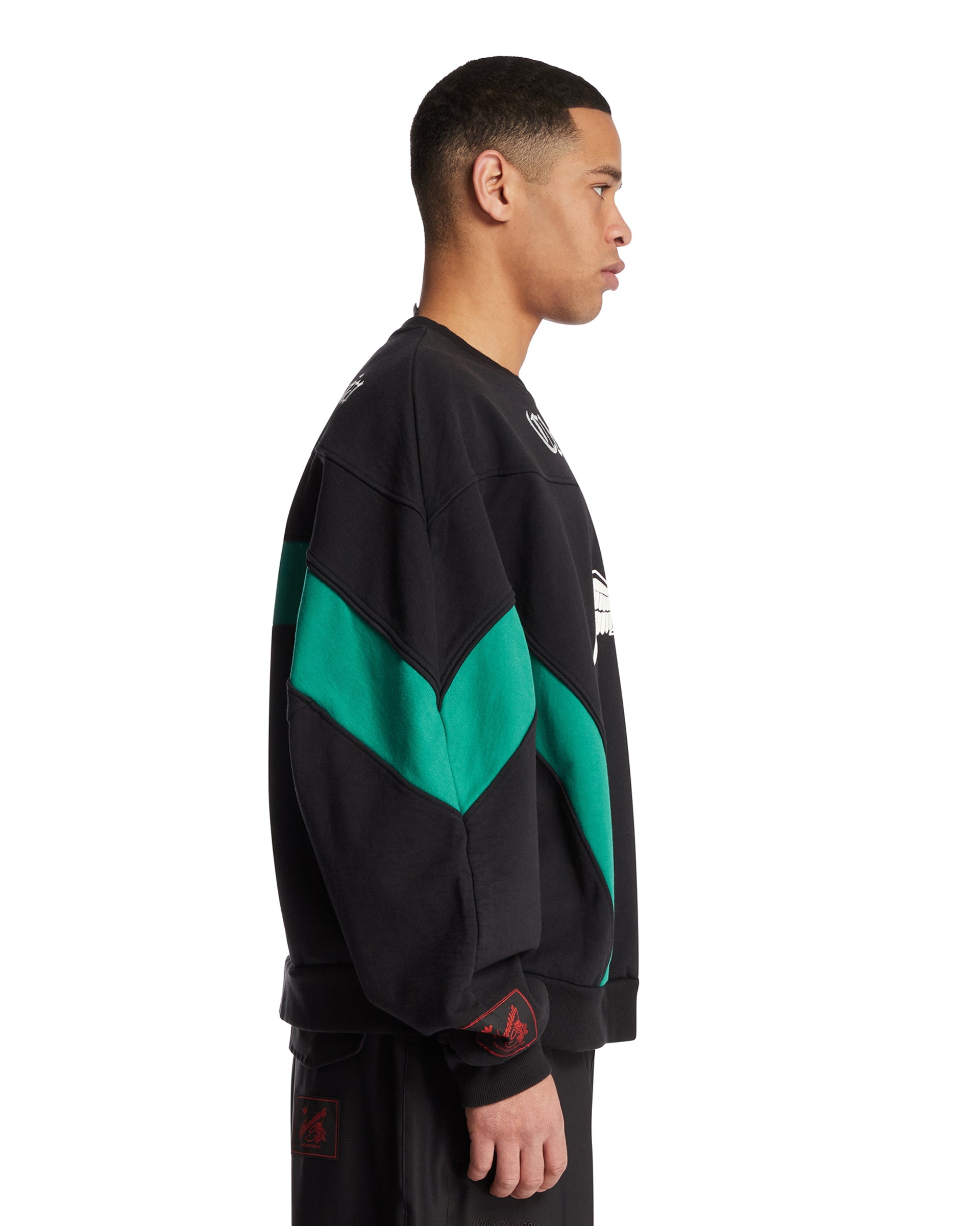 X Willy Chavarria Black Cotton Chicano Sweatshirt Adidas – Гарантія оригінальності – збільшений вид - ADIDAS
