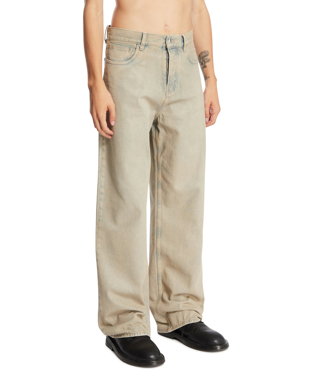 Beige Baggy Jeans Amiri оригінал – Купити в Україні – вид ззаду