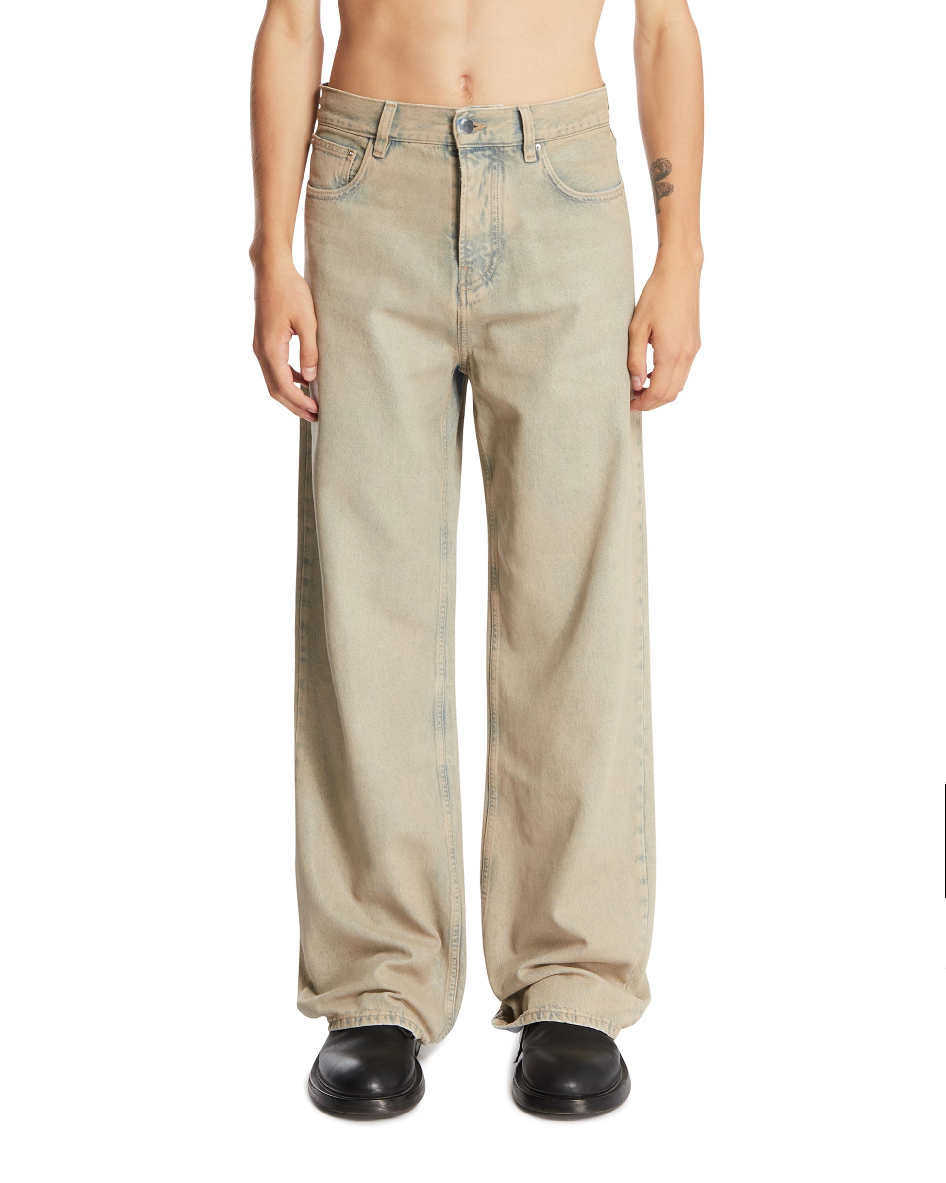 Beige Baggy Jeans Amiri оригінал – Купити в Україні – боковий вид