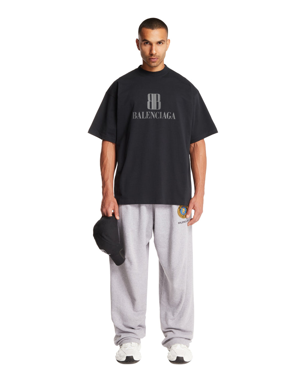 Gray Cotton Jogging Trousers Balenciaga – Гарантія оригінальності – детальний вид