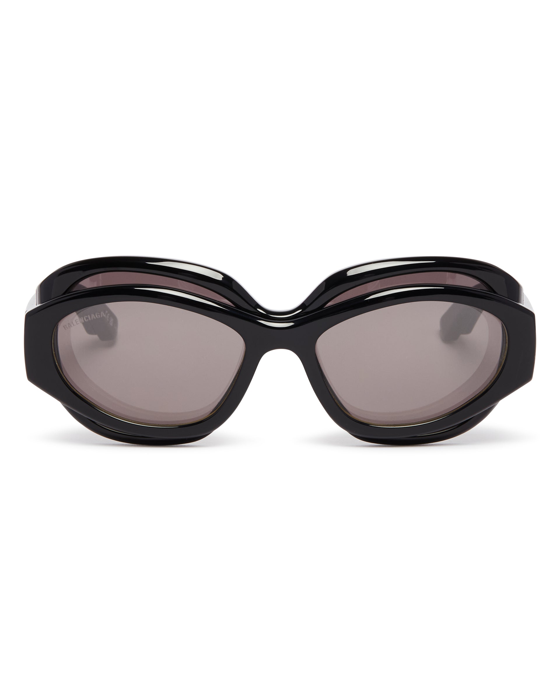 Black Superbusy Round Sunglasses Balenciaga оригінал – Купити в Україні – вид ззаду