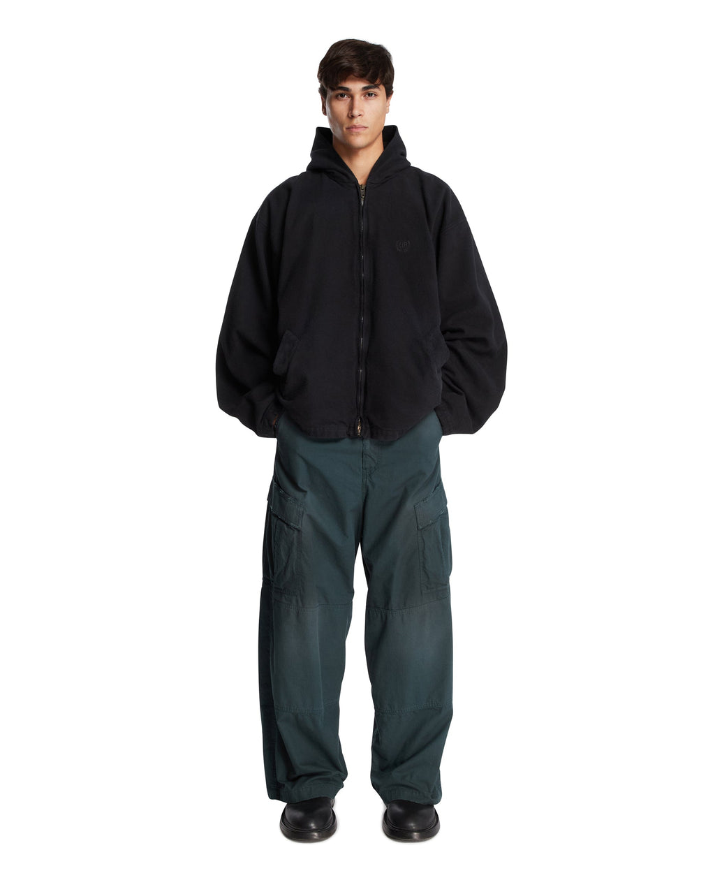 Оригінальна Green Wide Cargo Pants Balenciaga – детальний вид