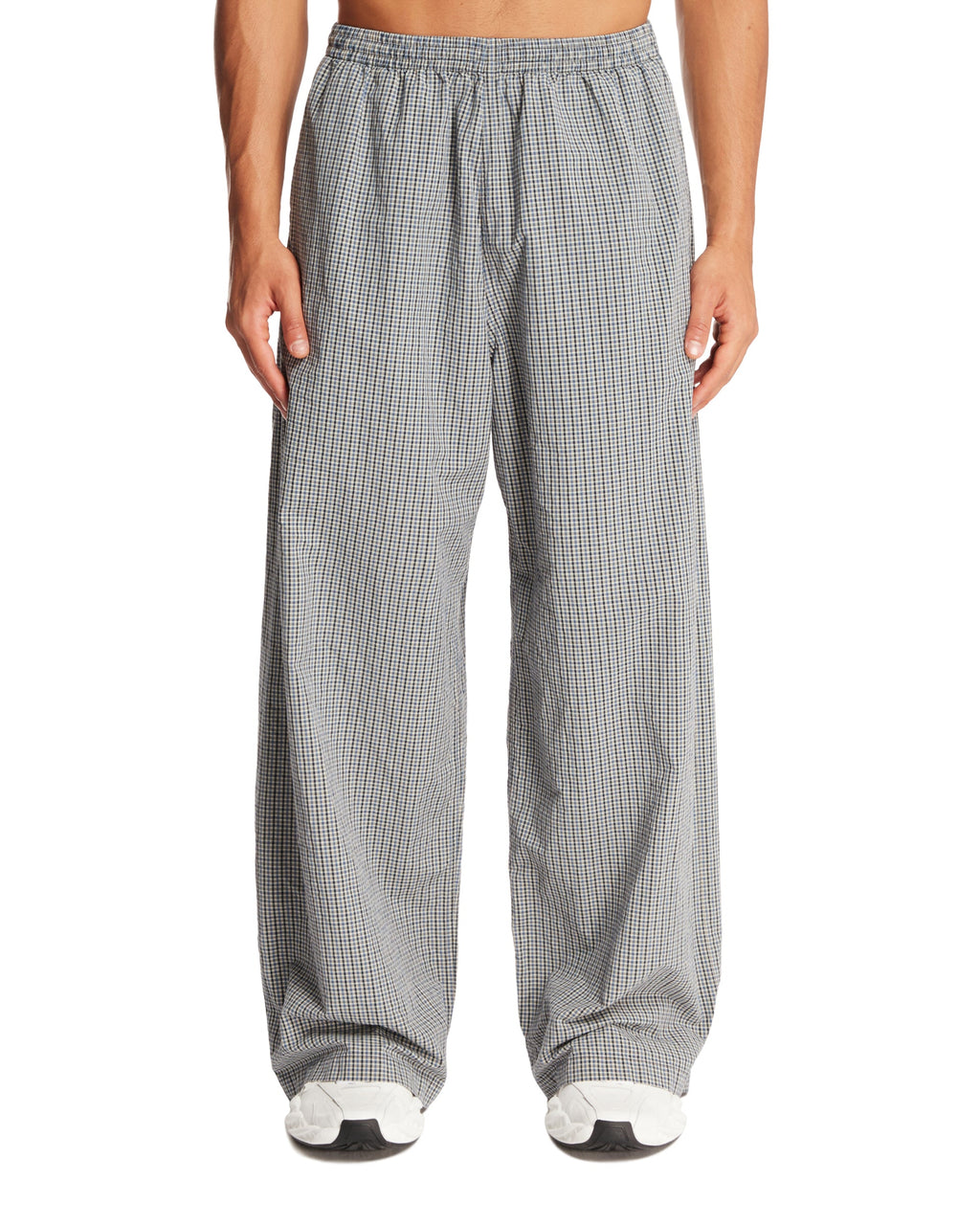 Blue Checkered Tracksuit Trousers Balenciaga оригінал – Купити в Україні – боковий вид