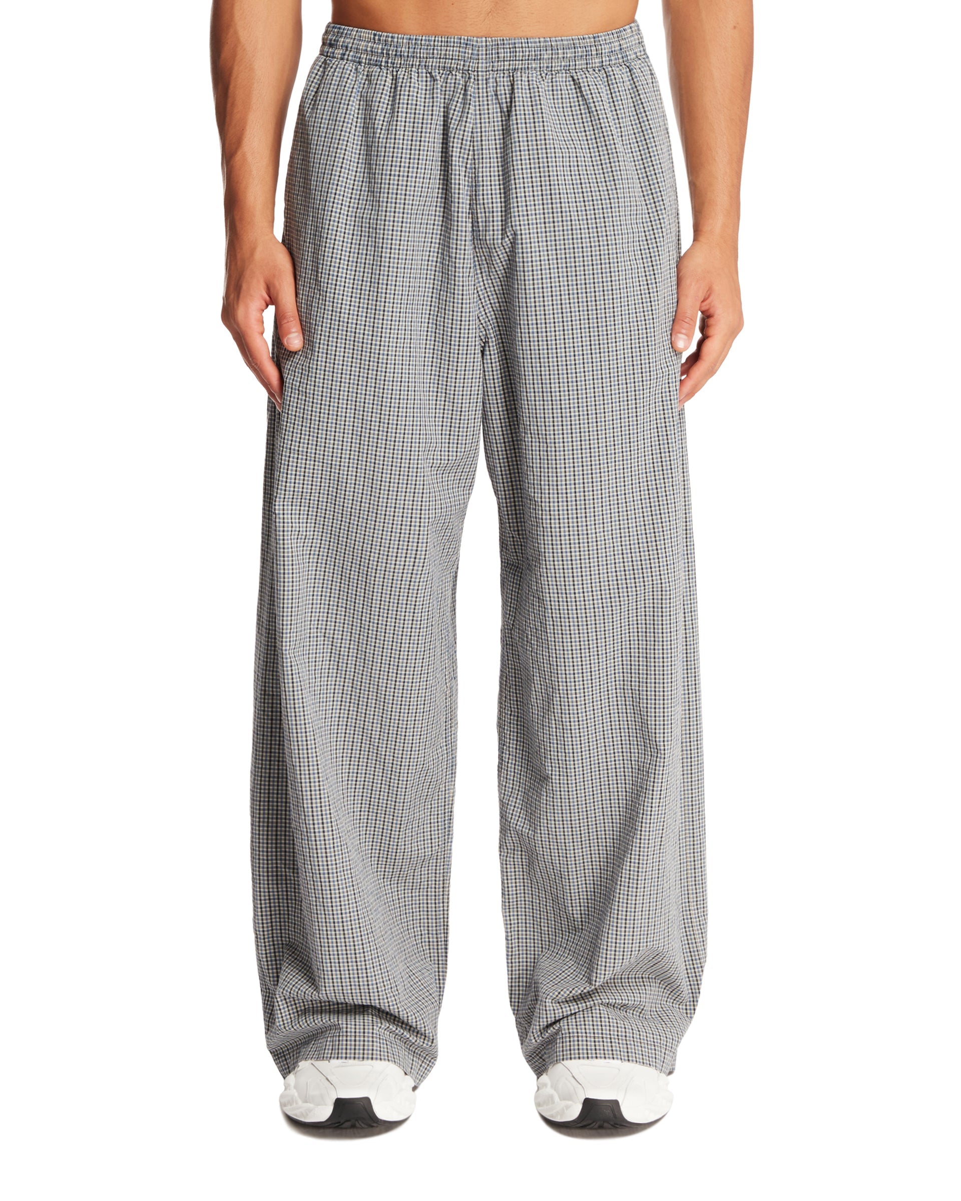 Blue Checkered Tracksuit Trousers Balenciaga оригінал – Купити в Україні – боковий вид