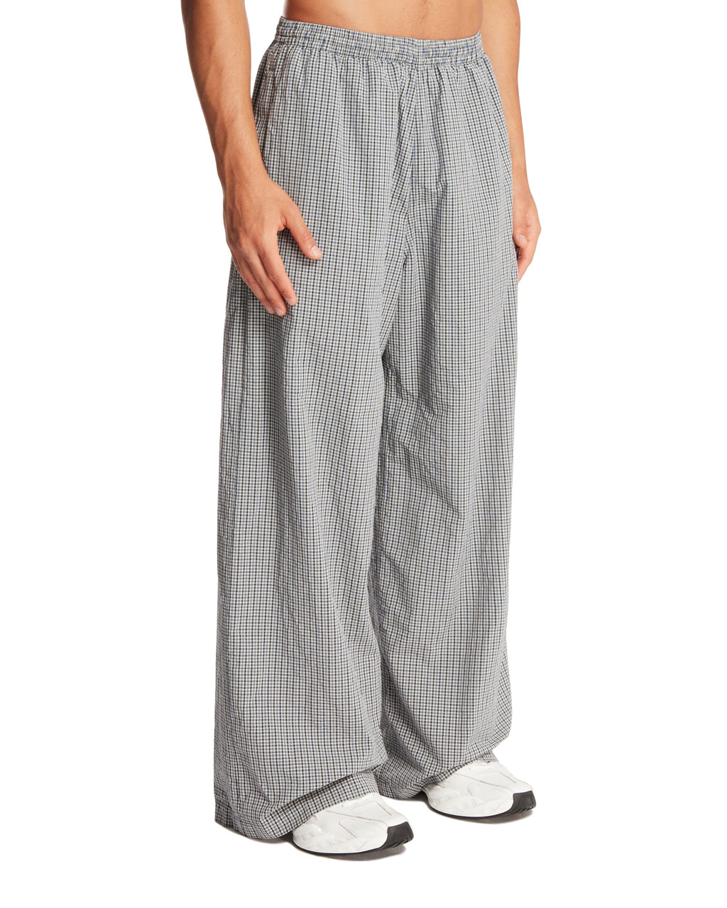 Blue Checkered Tracksuit Trousers Balenciaga оригінал – Купити в Україні – вид ззаду