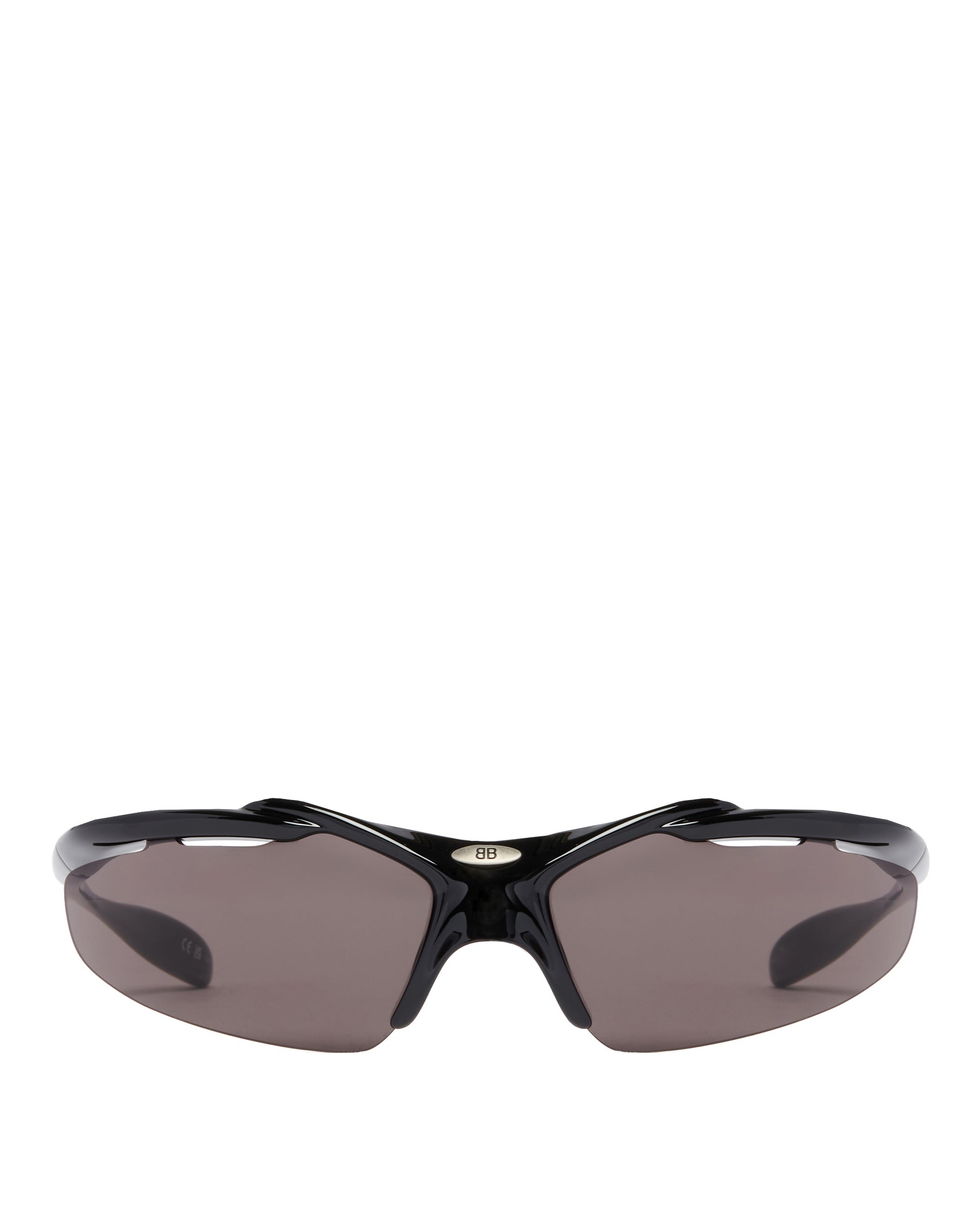 Black Turbo D-Frame Sunglasses Balenciaga – Гарантія оригінальності – боковий вид - BALENCIAGA