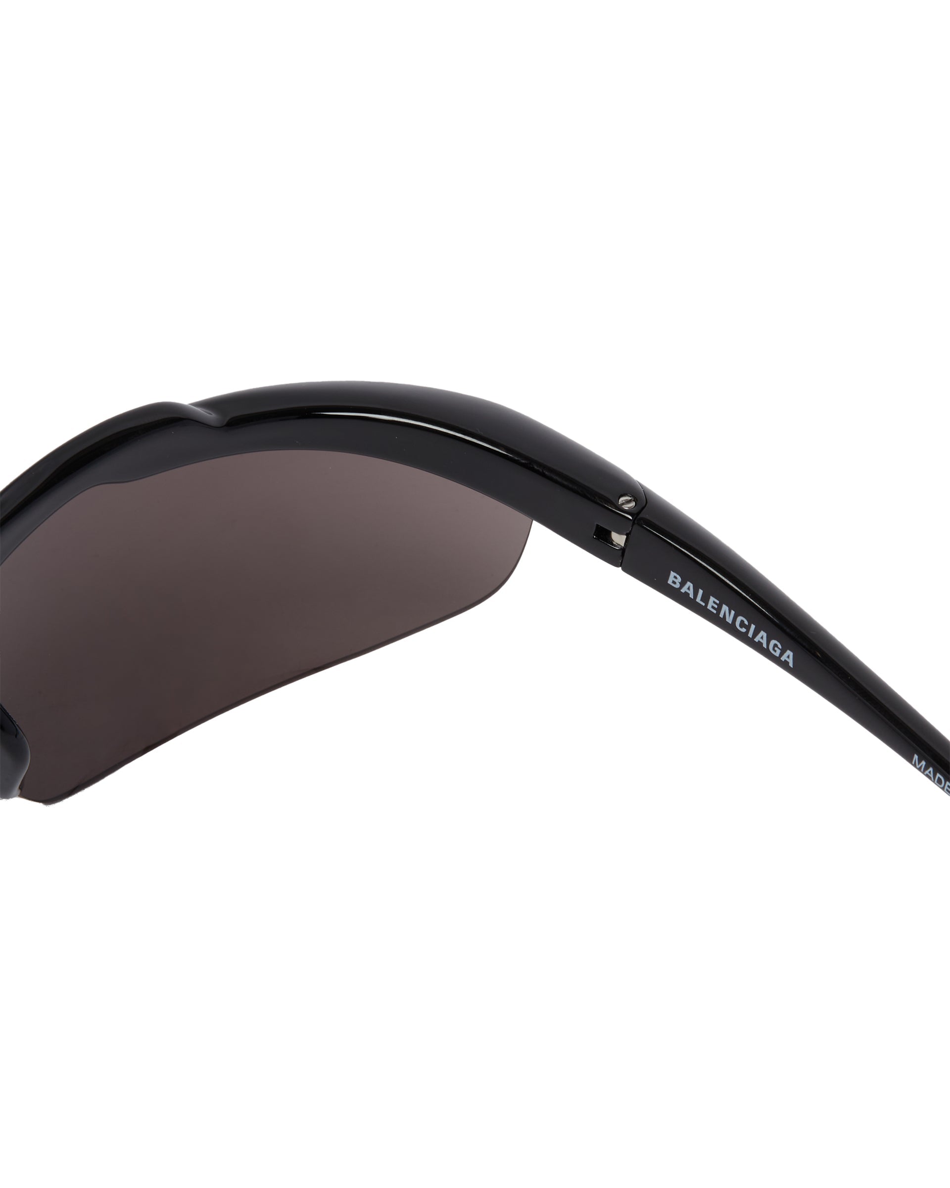 Black Turbo D-Frame Sunglasses Balenciaga – Гарантія оригінальності – збільшений вид - BALENCIAGA