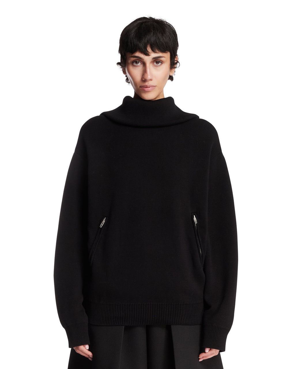 Black Back-To-Front Sweater Balenciaga оригінал – Купити в Україні – боковий вид