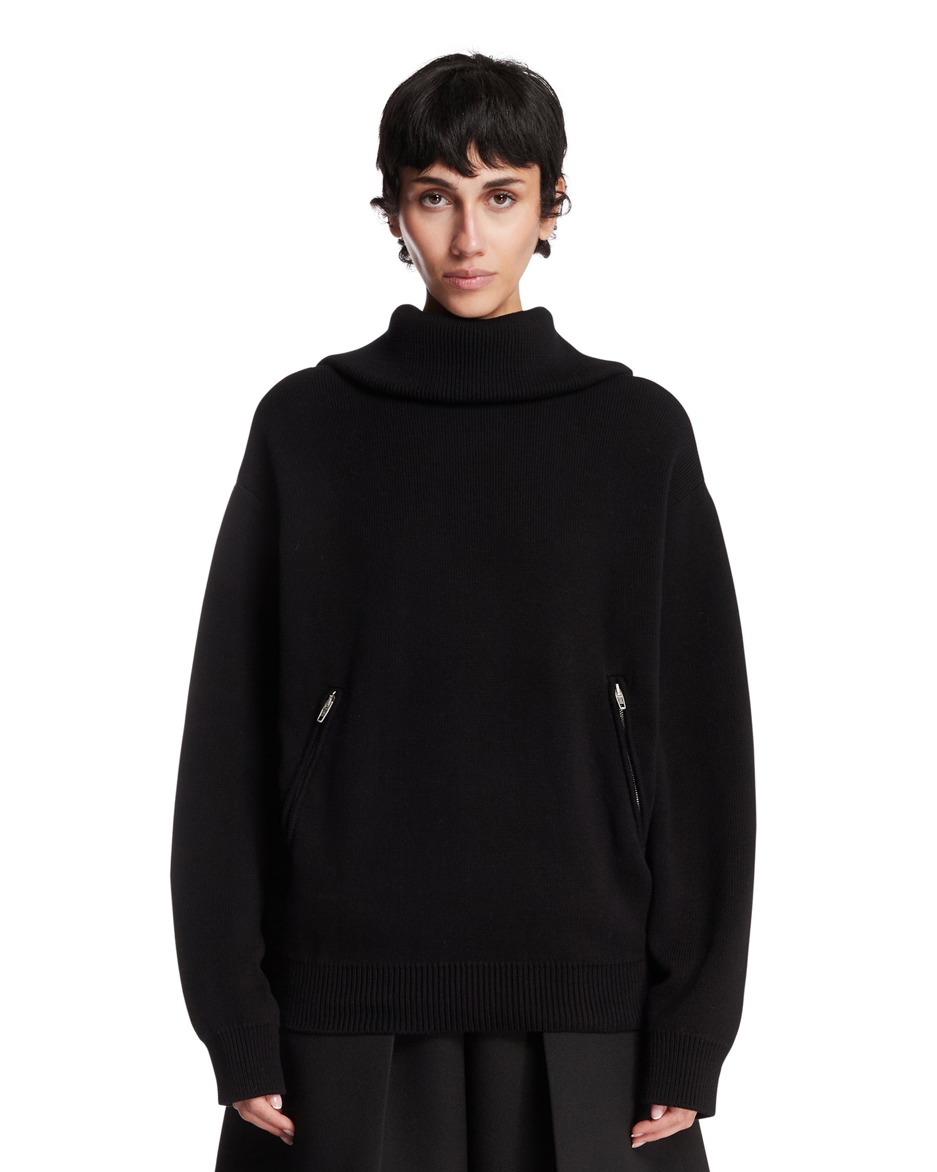 Black Back-To-Front Sweater Balenciaga оригінал – Купити в Україні – боковий вид