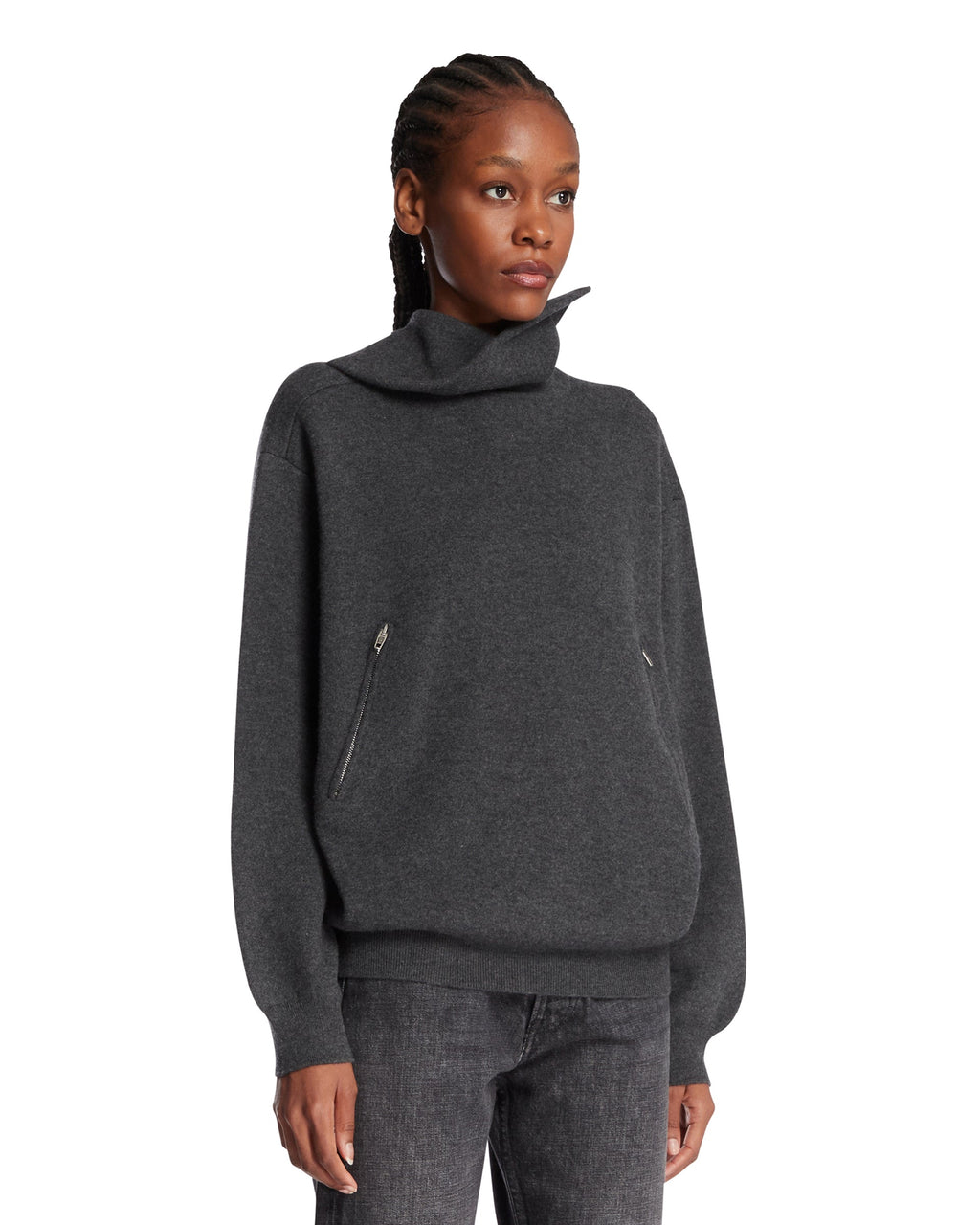 Gray Back To Front Sweater Balenciaga – Гарантія оригінальності – вид ззаду