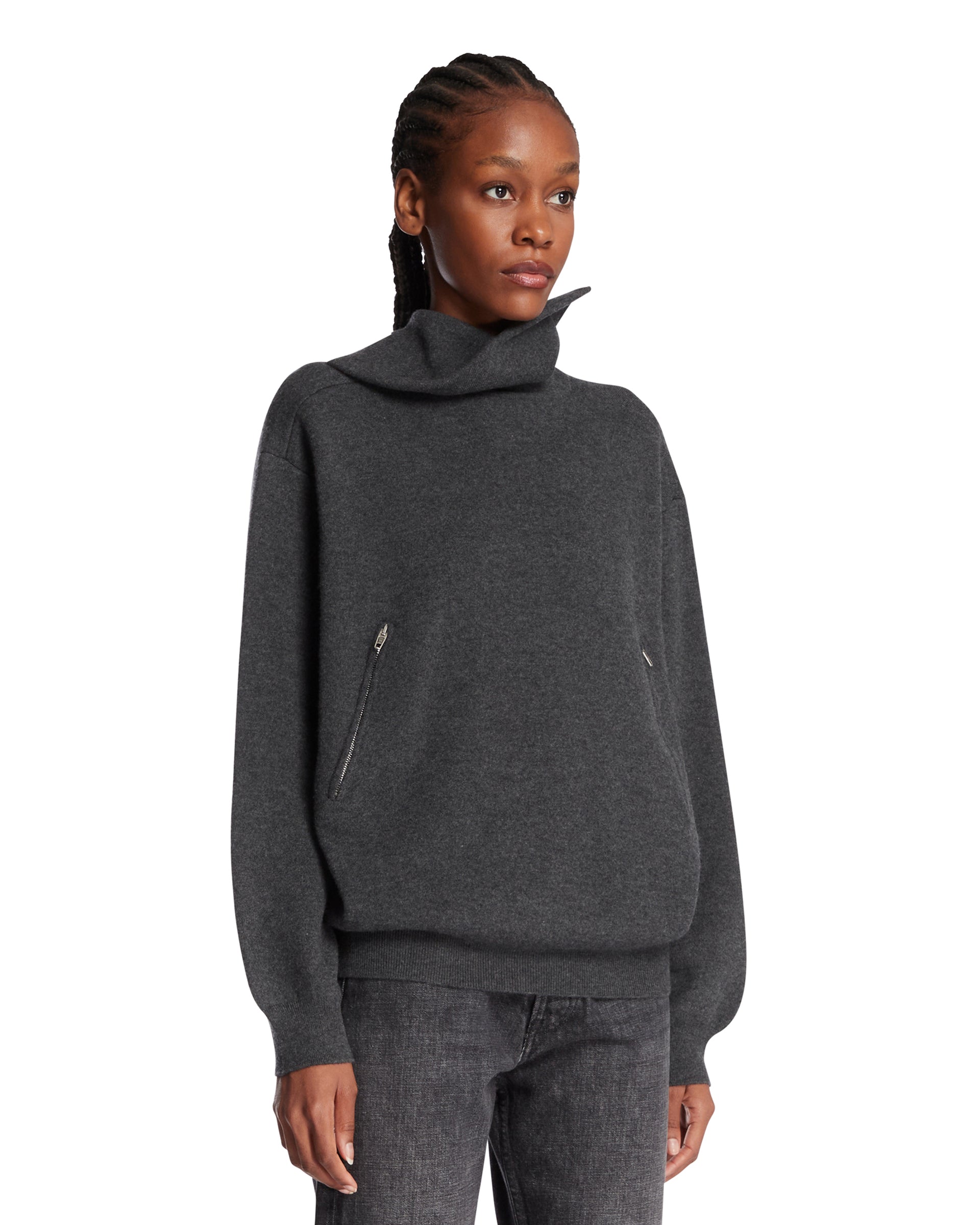 Gray Back To Front Sweater Balenciaga – Гарантія оригінальності – вид ззаду