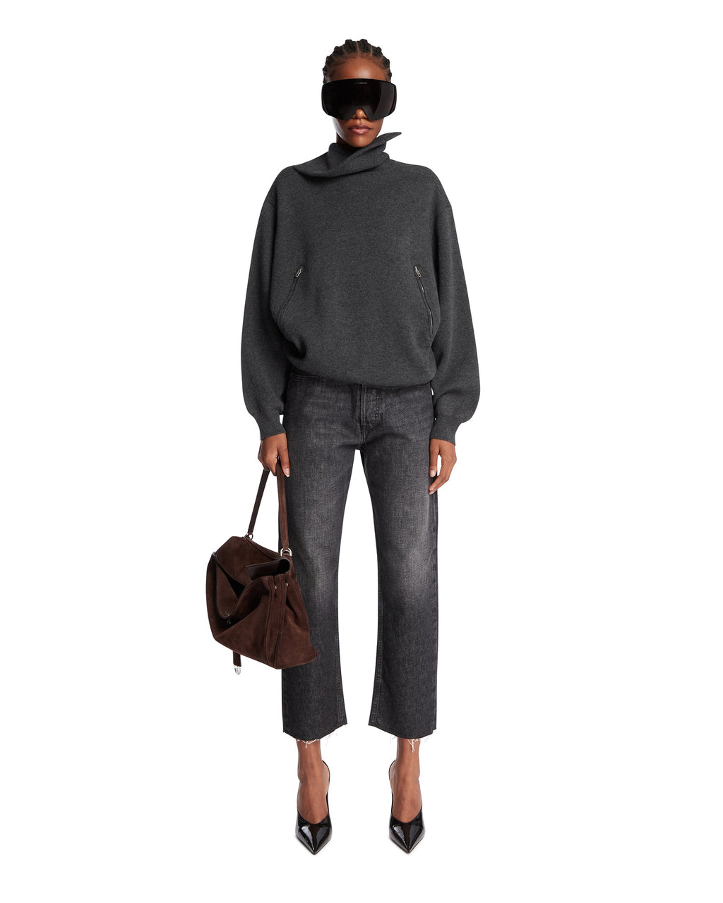 Gray Back To Front Sweater Balenciaga – Гарантія оригінальності – детальний вид