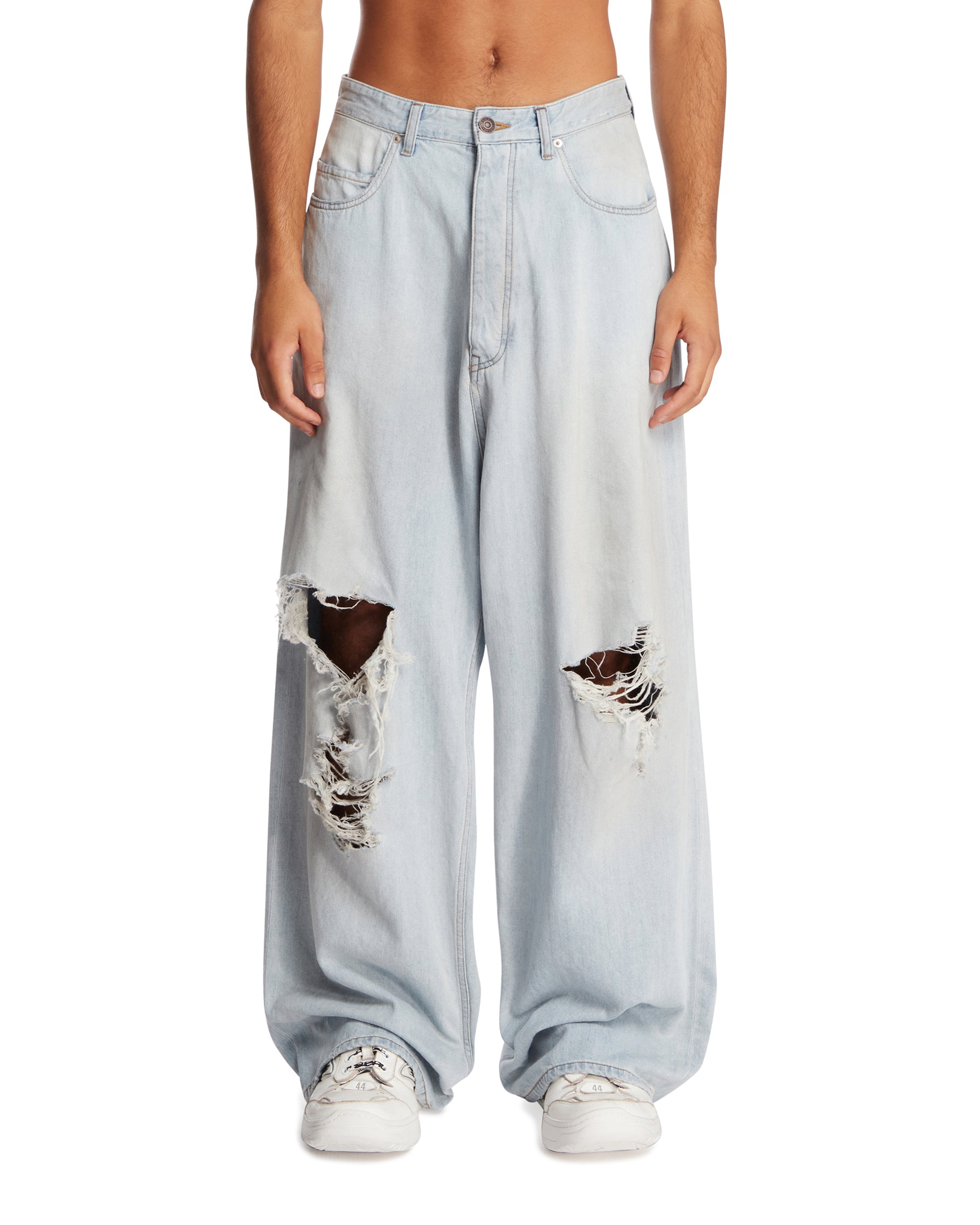 Оригінальна Blue Baggy Denim Jeans Balenciaga – боковий вид