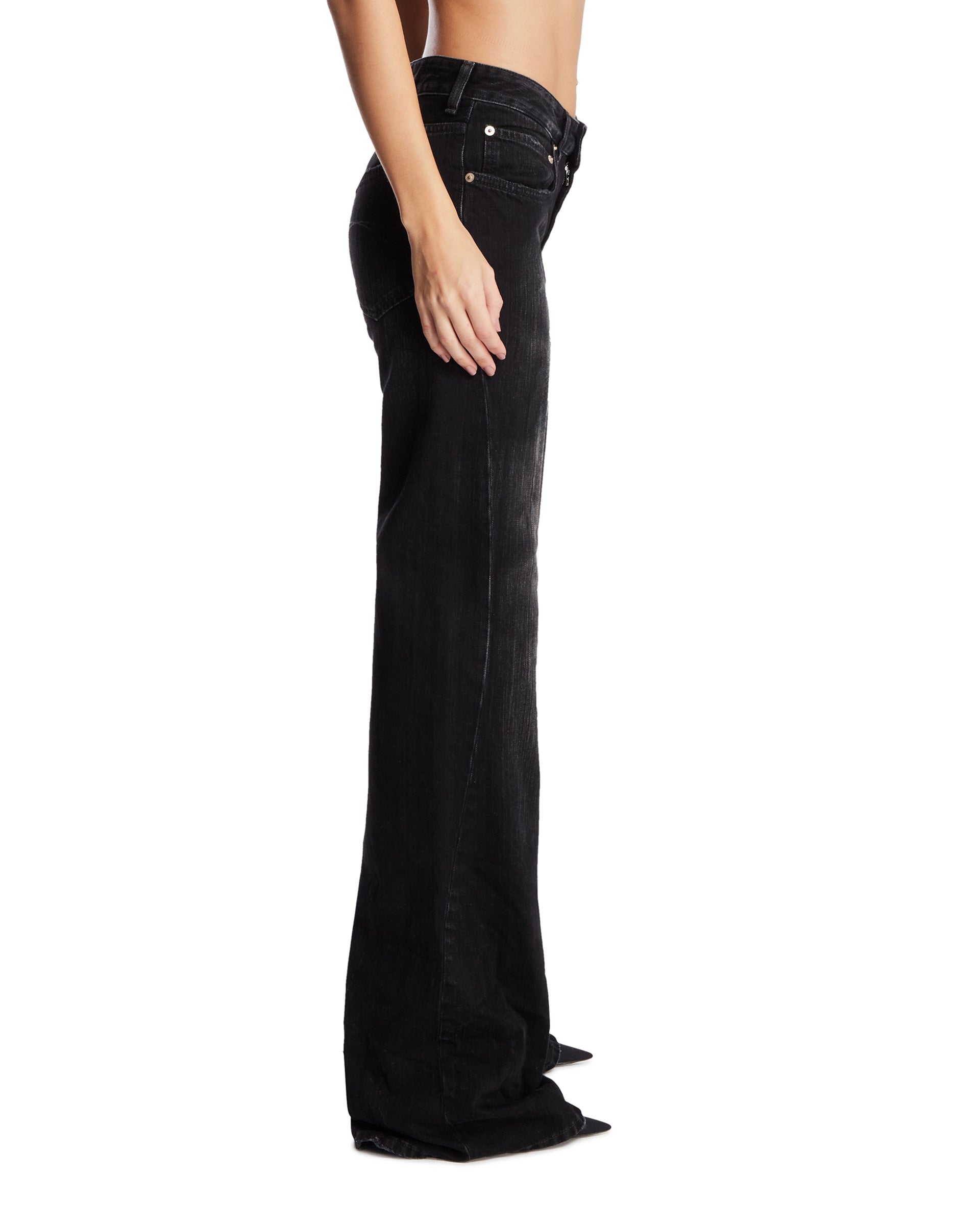 Оригінальна Black Wide-Leg Denim Pants Balenciaga – збільшений вид