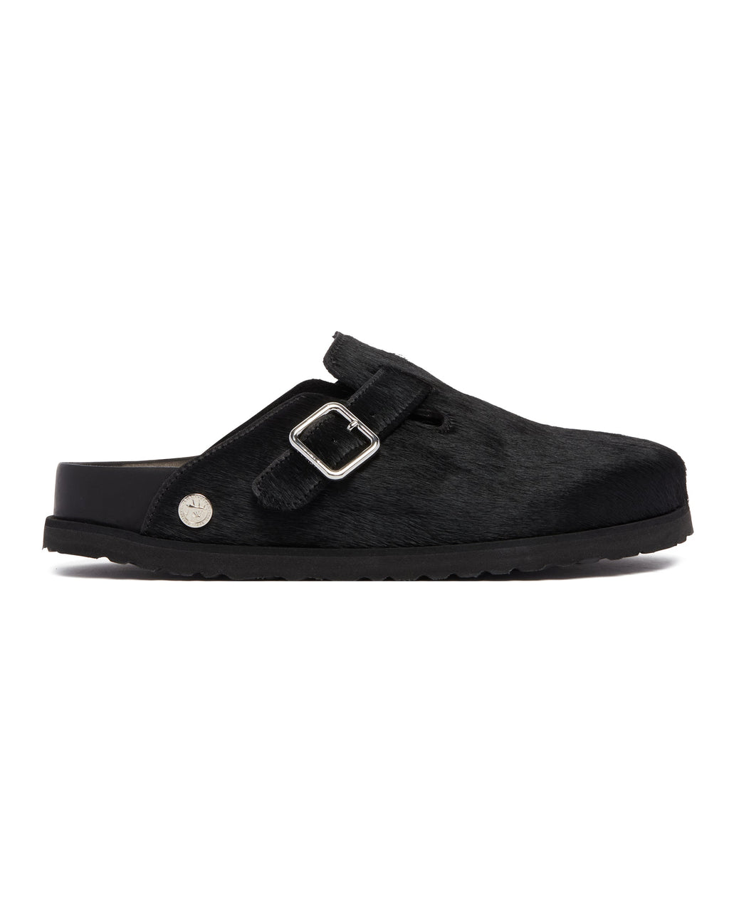 Оригінальна Black 1774 Boston Pony Hair Slippers Birkenstock – вид ззаду