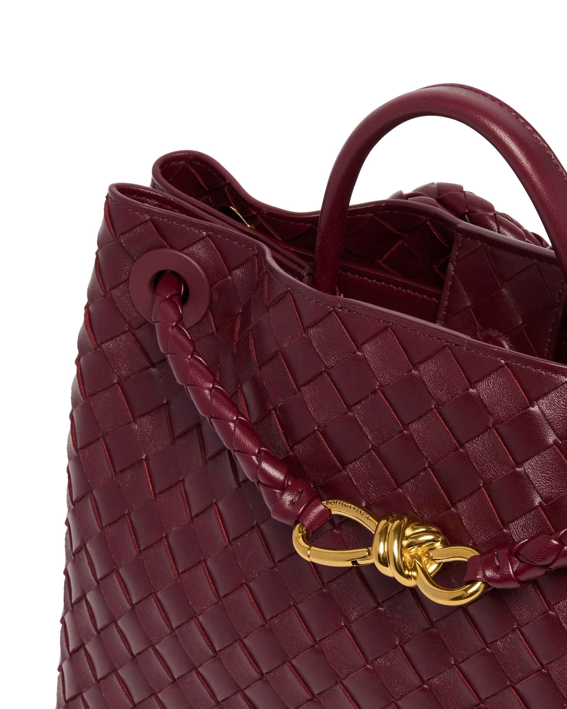 Burgundy Medium Andiamo Bag Bottega veneta оригінал – Купити в Україні – збільшений вид