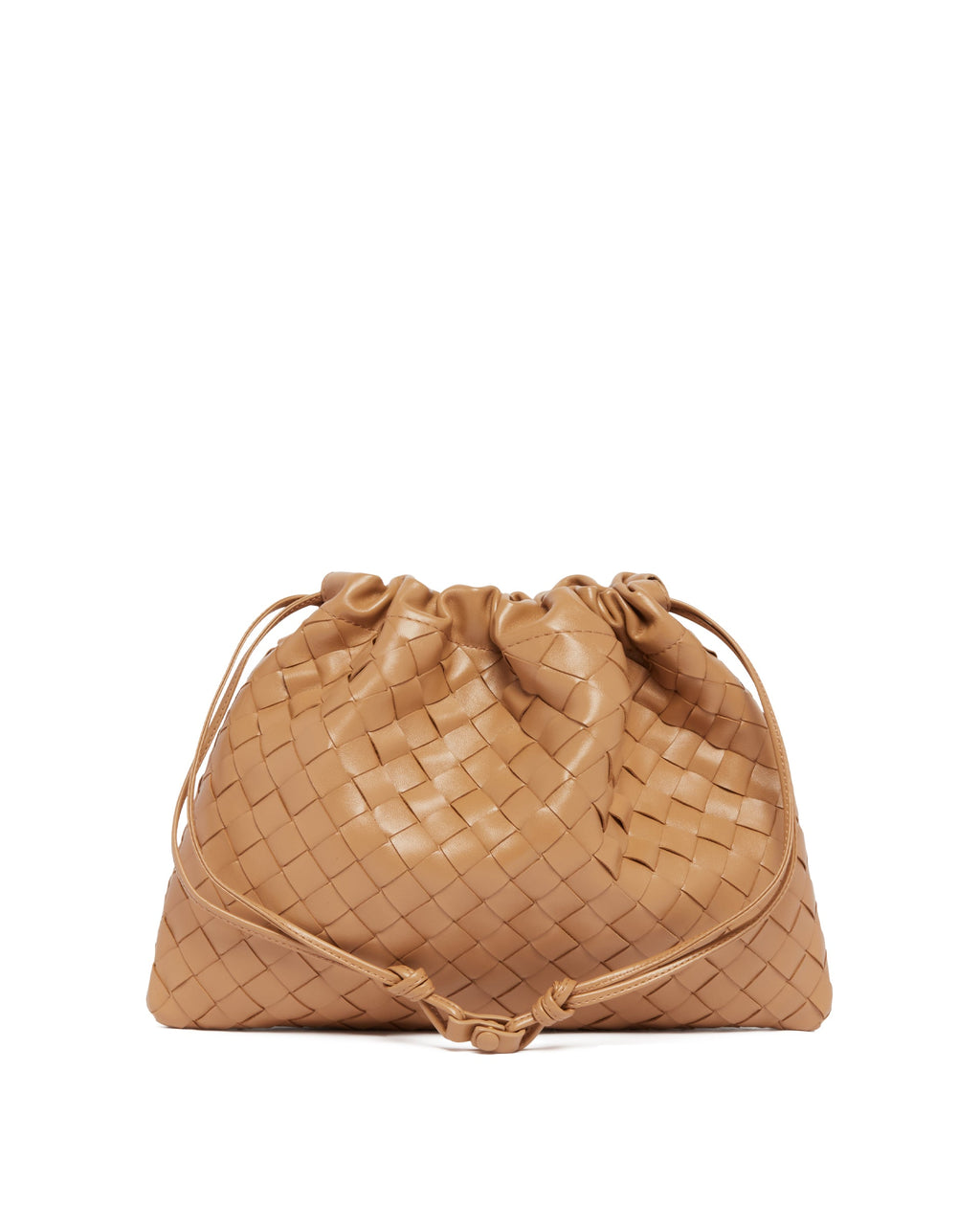Beige Leather Dustbag Bottega veneta – Гарантія оригінальності – боковий вид
