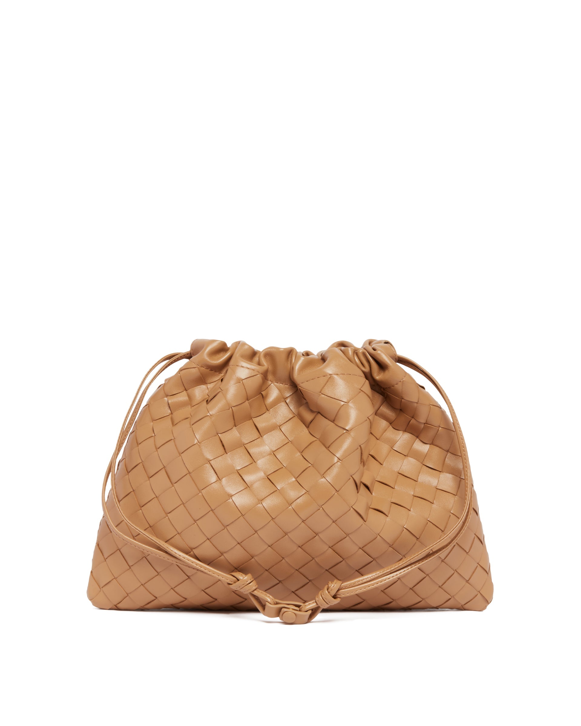 Beige Leather Dustbag Bottega veneta – Гарантія оригінальності – боковий вид