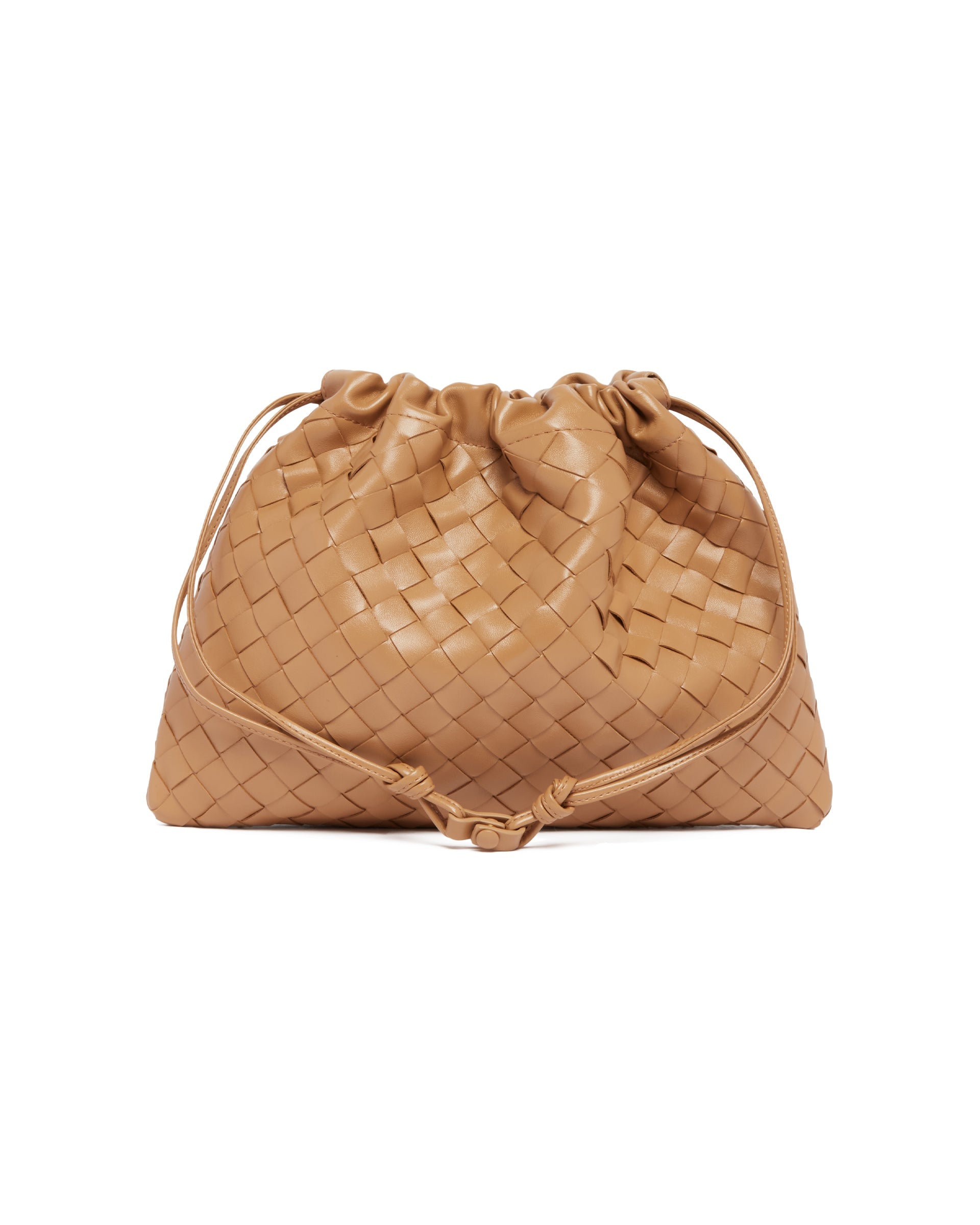 Beige Leather Dustbag Bottega veneta – Гарантія оригінальності – вид ззаду