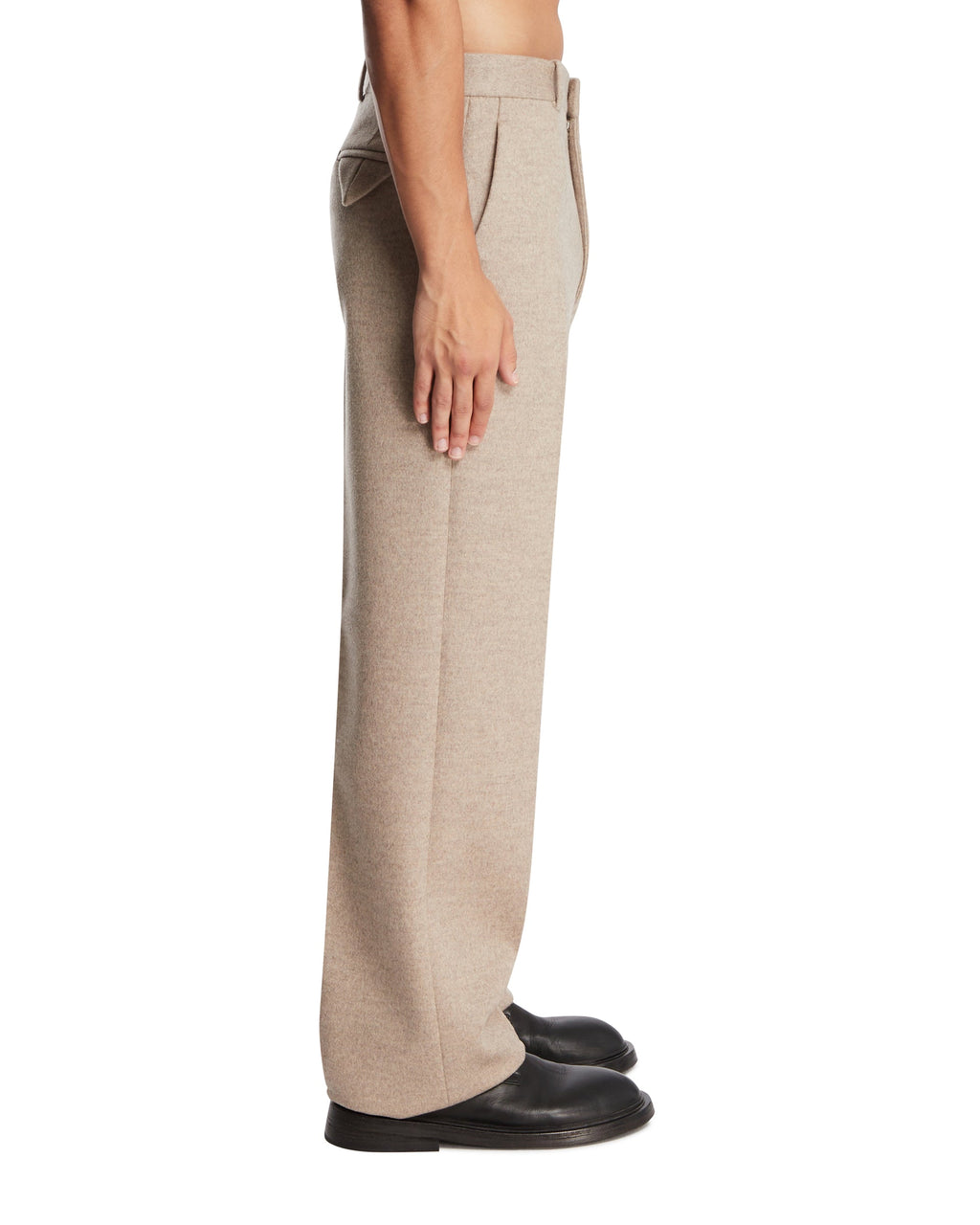 Beige Wool And Cashmere Trousers Bottega veneta оригінал – Купити в Україні – збільшений вид