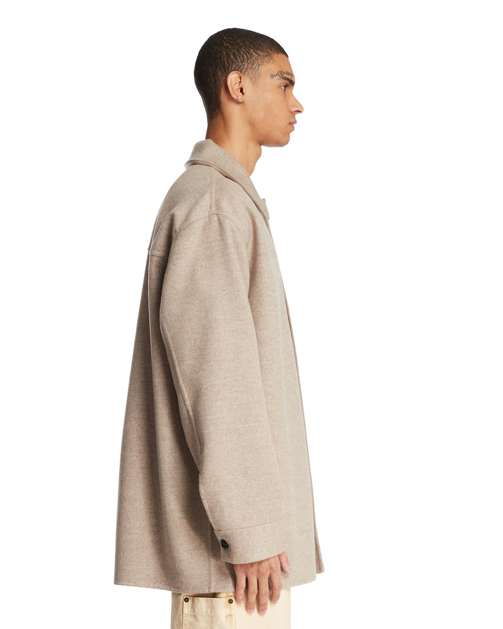 Beige Wool And Cashmere Overshirt Bottega veneta – Гарантія оригінальності – збільшений вид