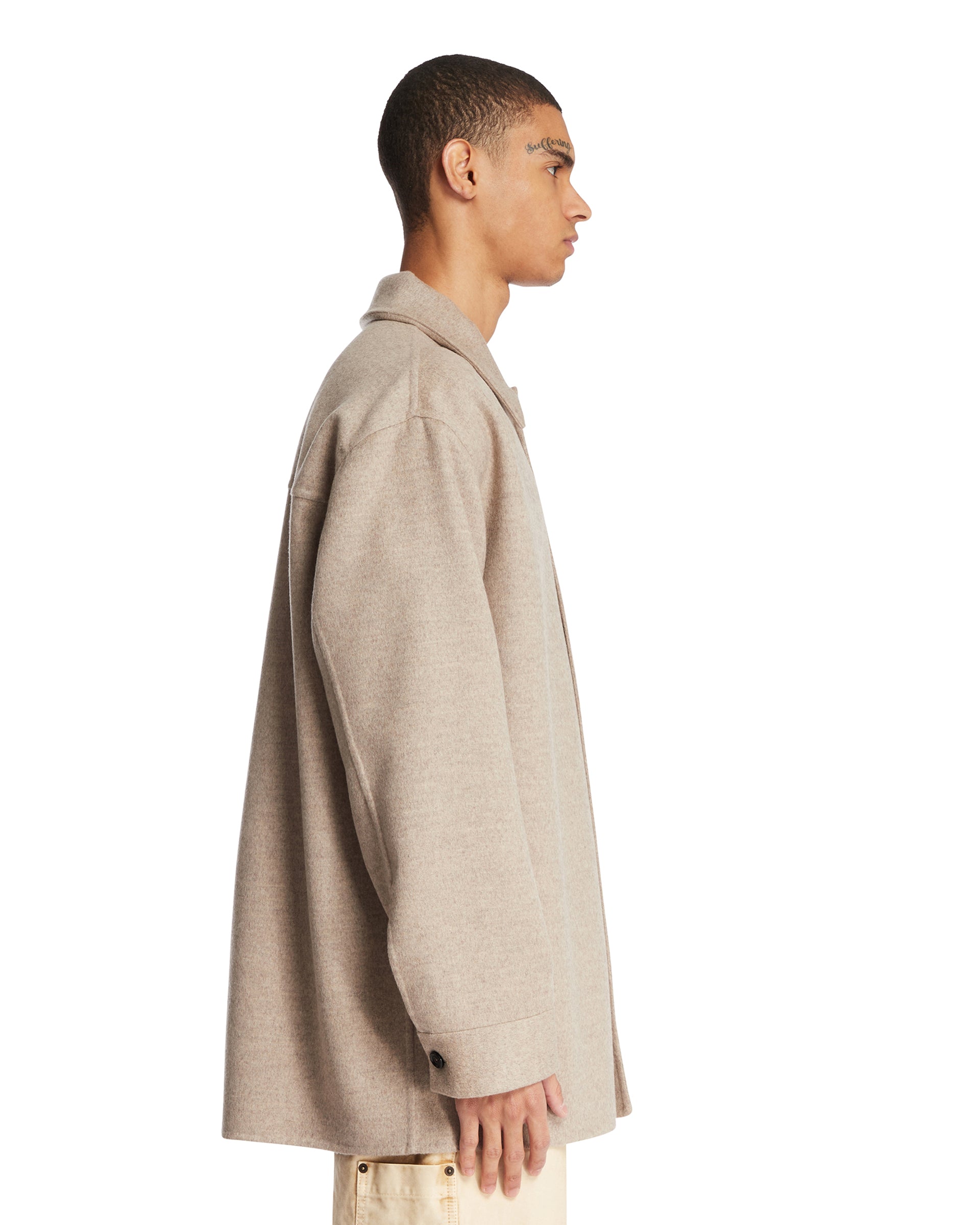 Beige Wool And Cashmere Overshirt Bottega veneta – Гарантія оригінальності – збільшений вид
