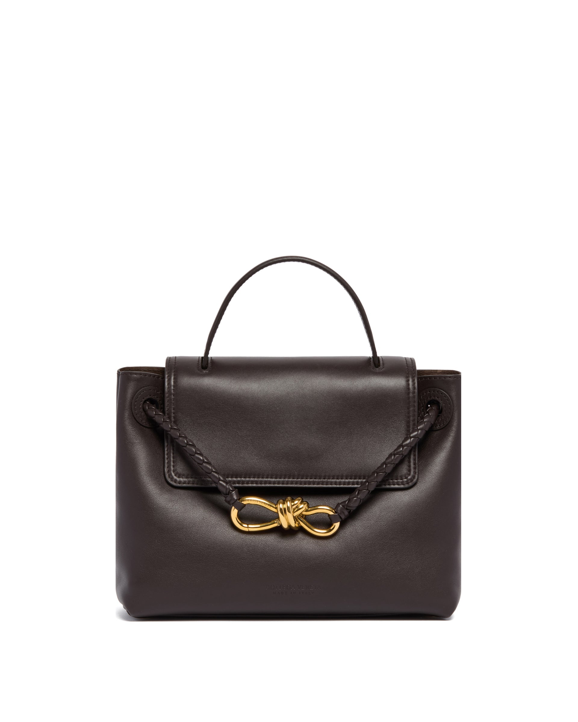Brown Small Ciao Ciao Bag Bottega veneta – Гарантія оригінальності – боковий вид
