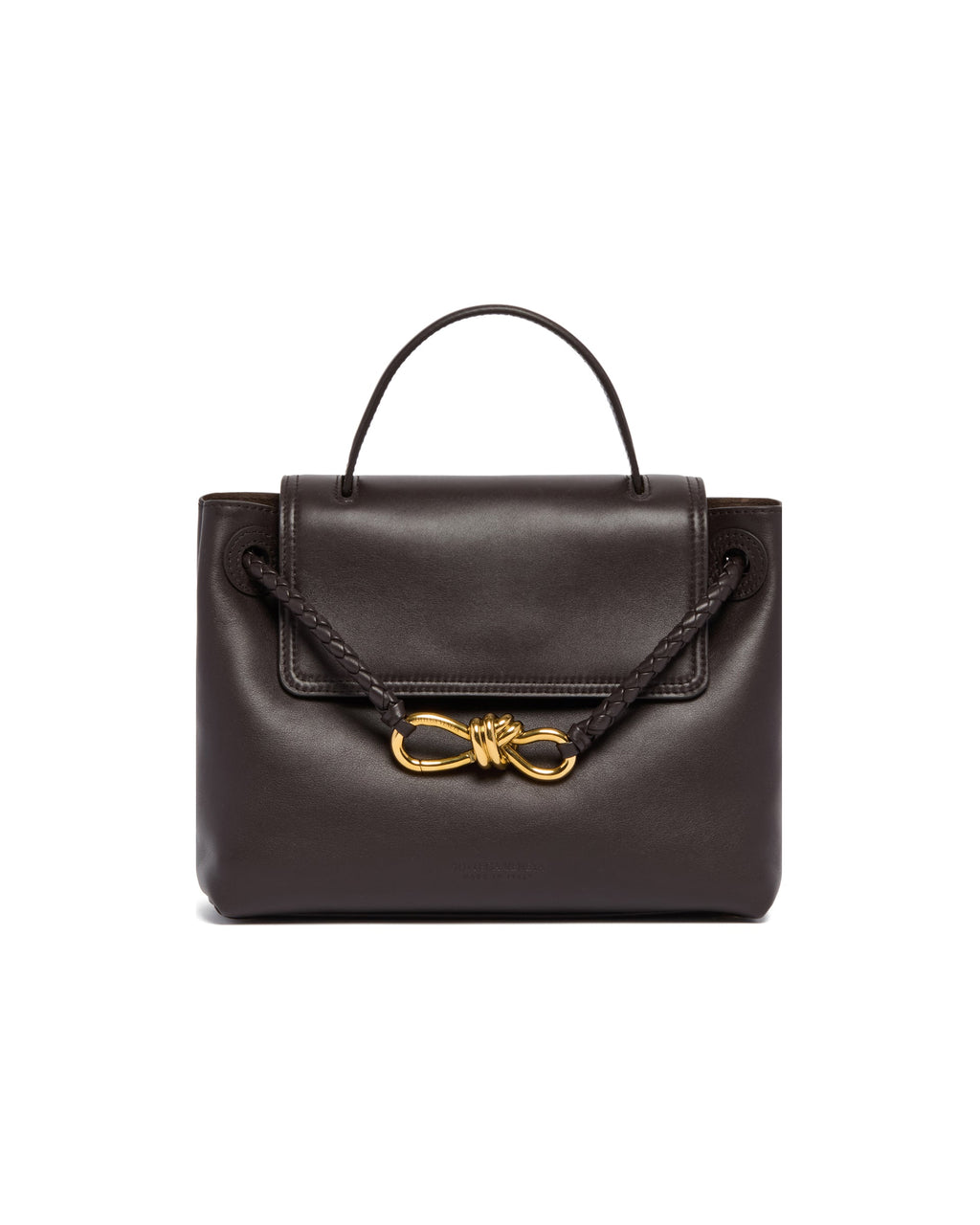 Brown Small Ciao Ciao Bag Bottega veneta – Гарантія оригінальності – вид ззаду