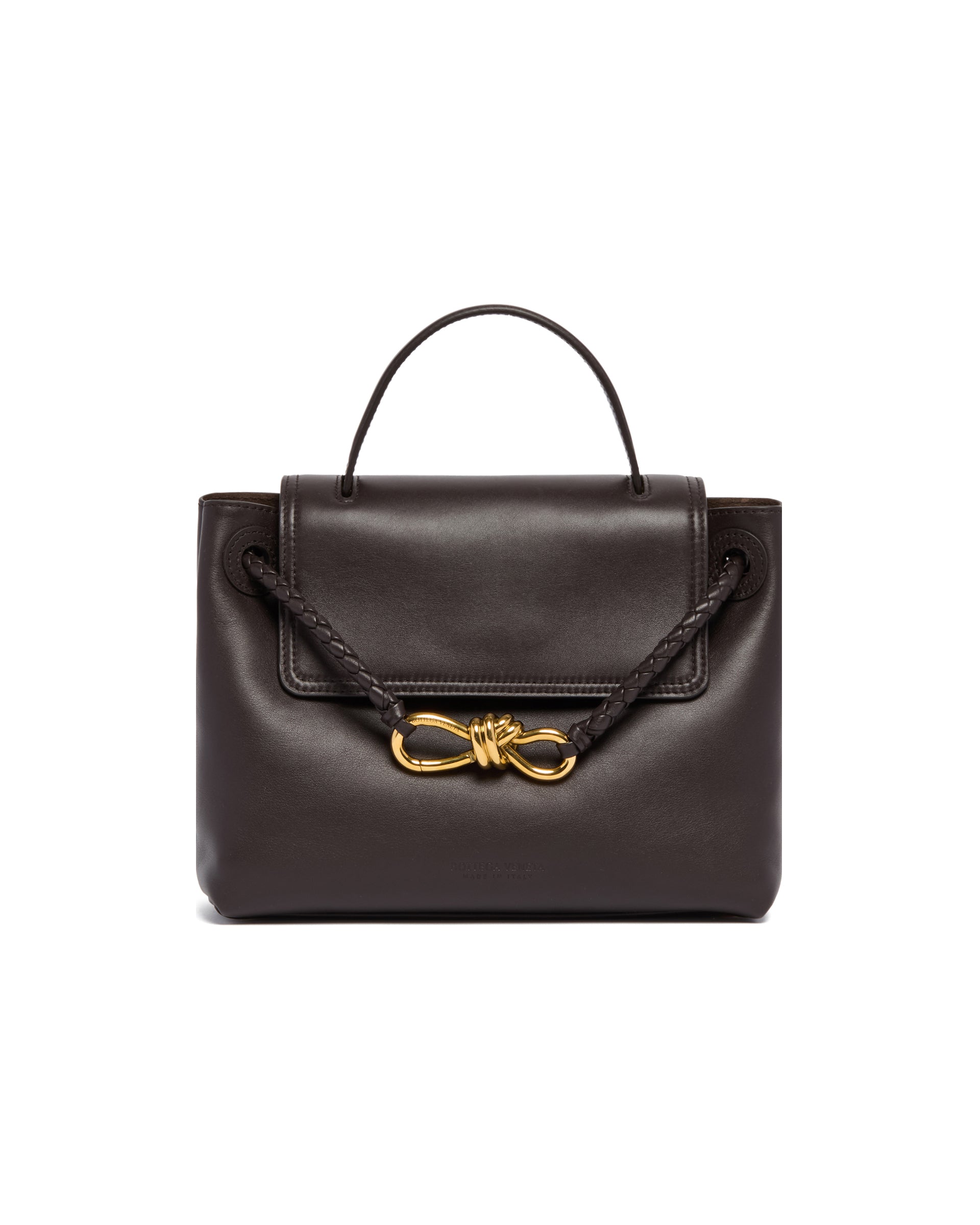 Brown Small Ciao Ciao Bag Bottega veneta – Гарантія оригінальності – вид ззаду