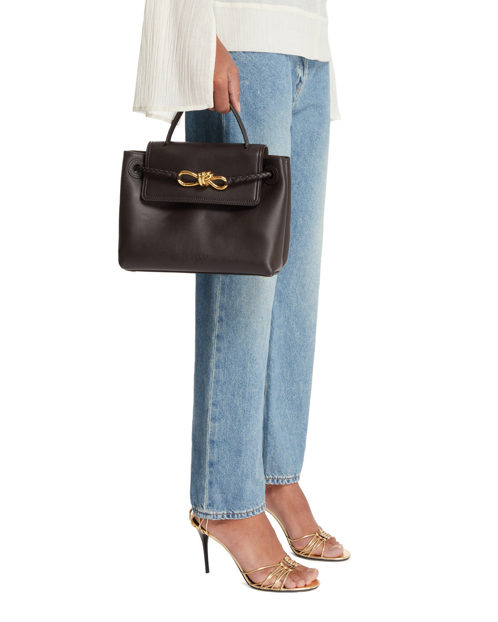 Brown Small Ciao Ciao Bag Bottega veneta – Гарантія оригінальності – детальний вид