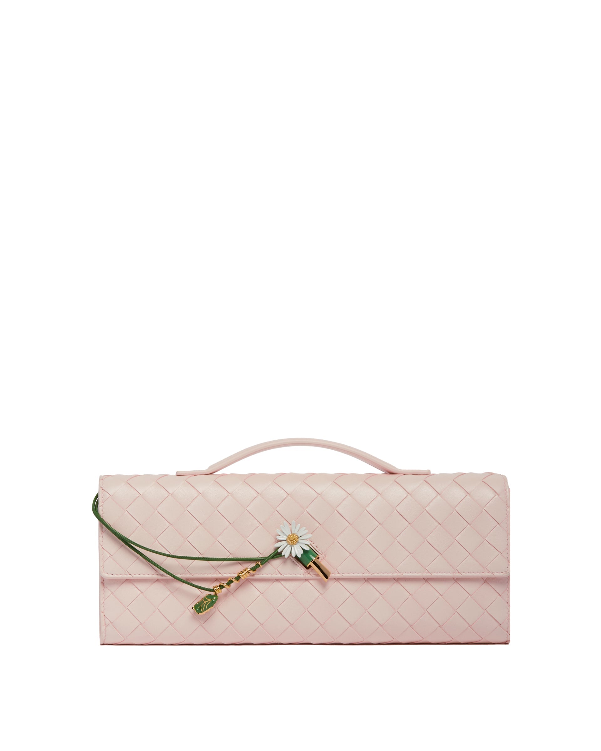 Pink Andiamo Clutch Bottega veneta оригінал – Купити в Україні – боковий вид